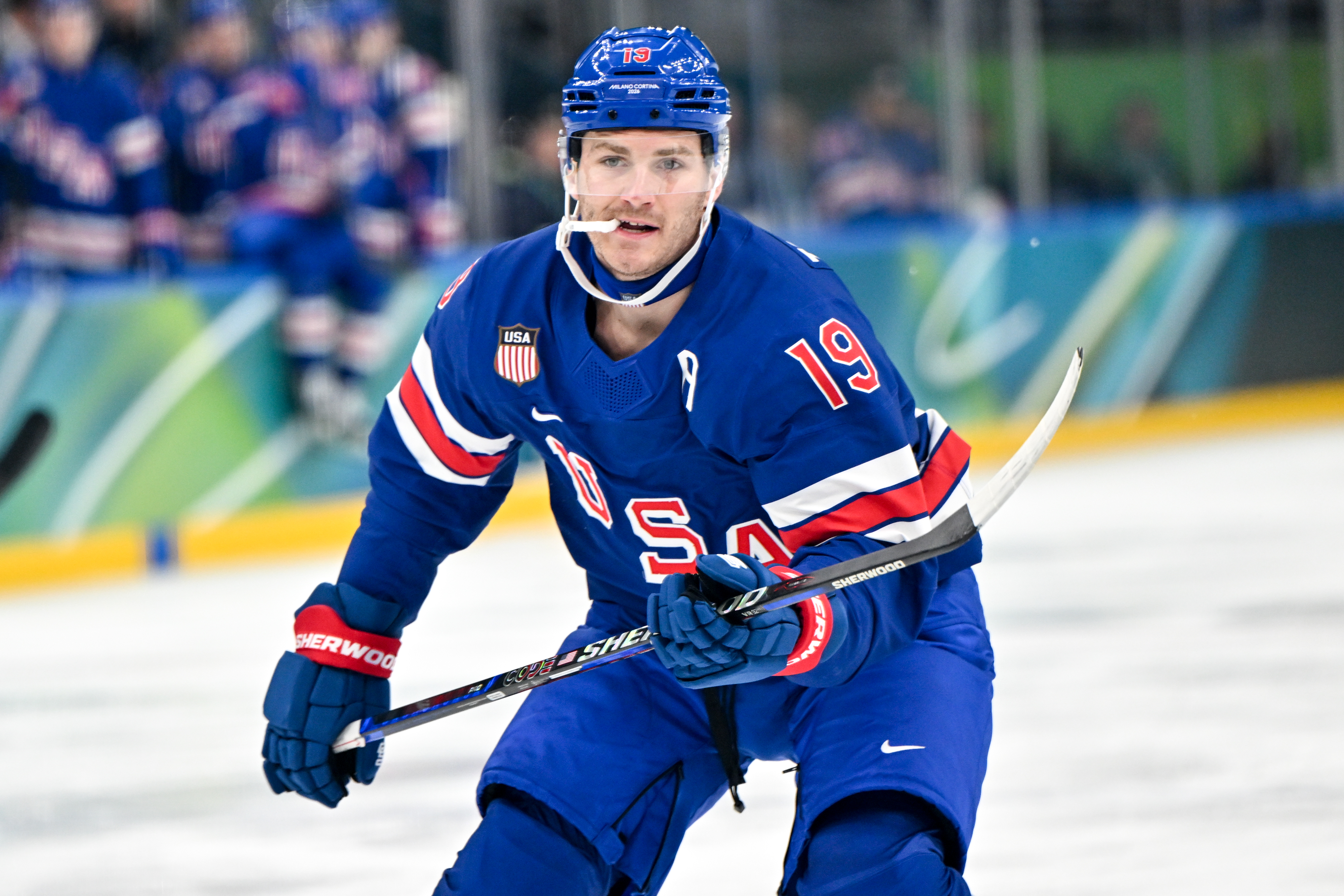 USA forward Matthew Tkachuk skates as we offer our USA vs. Slovakia player props.