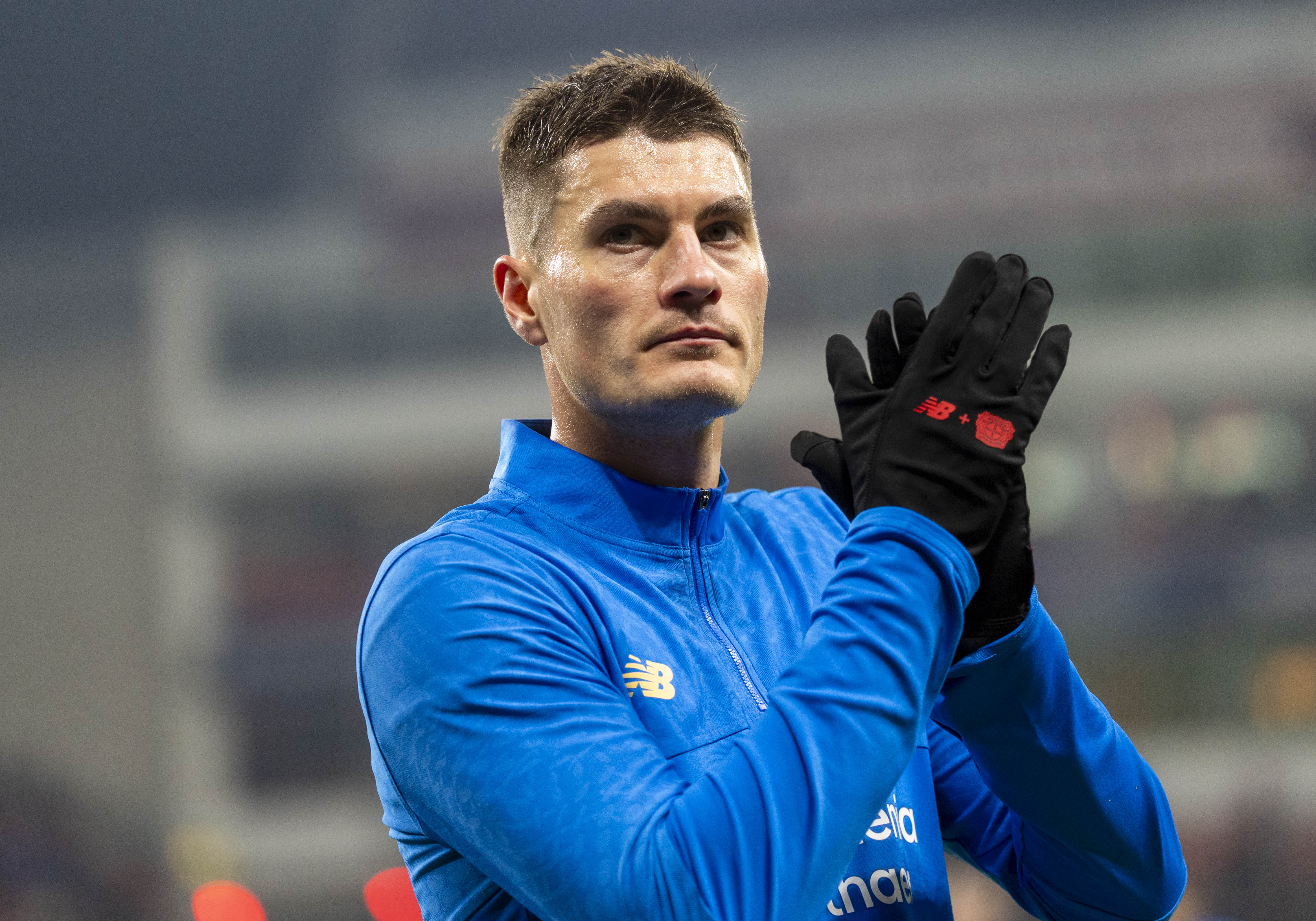 Patrik Schick in action as we profile our Bayer Leverkusen vs. Olympiacos prediction and parlay. 