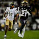 Safety Shilo Sanders #21 of the Colorado Buffaloes runs for a touchdown as we look at our Colorado-Oregon Caesars promo code