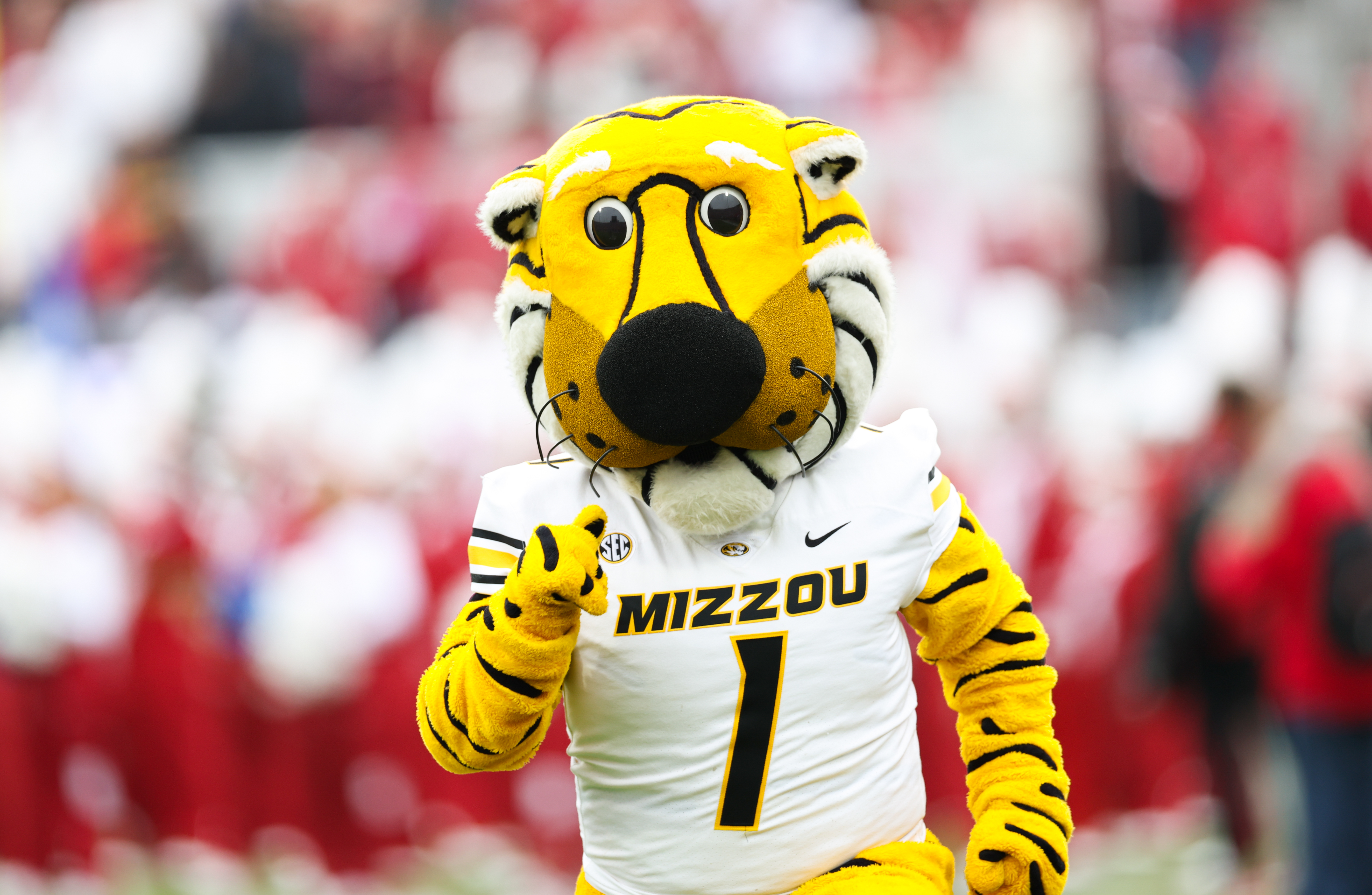 Missouri Tigers mascot Truman as we look at the ban on Missouri university and college player props.