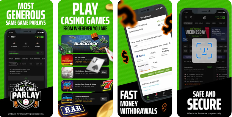 DraftKings mobile app