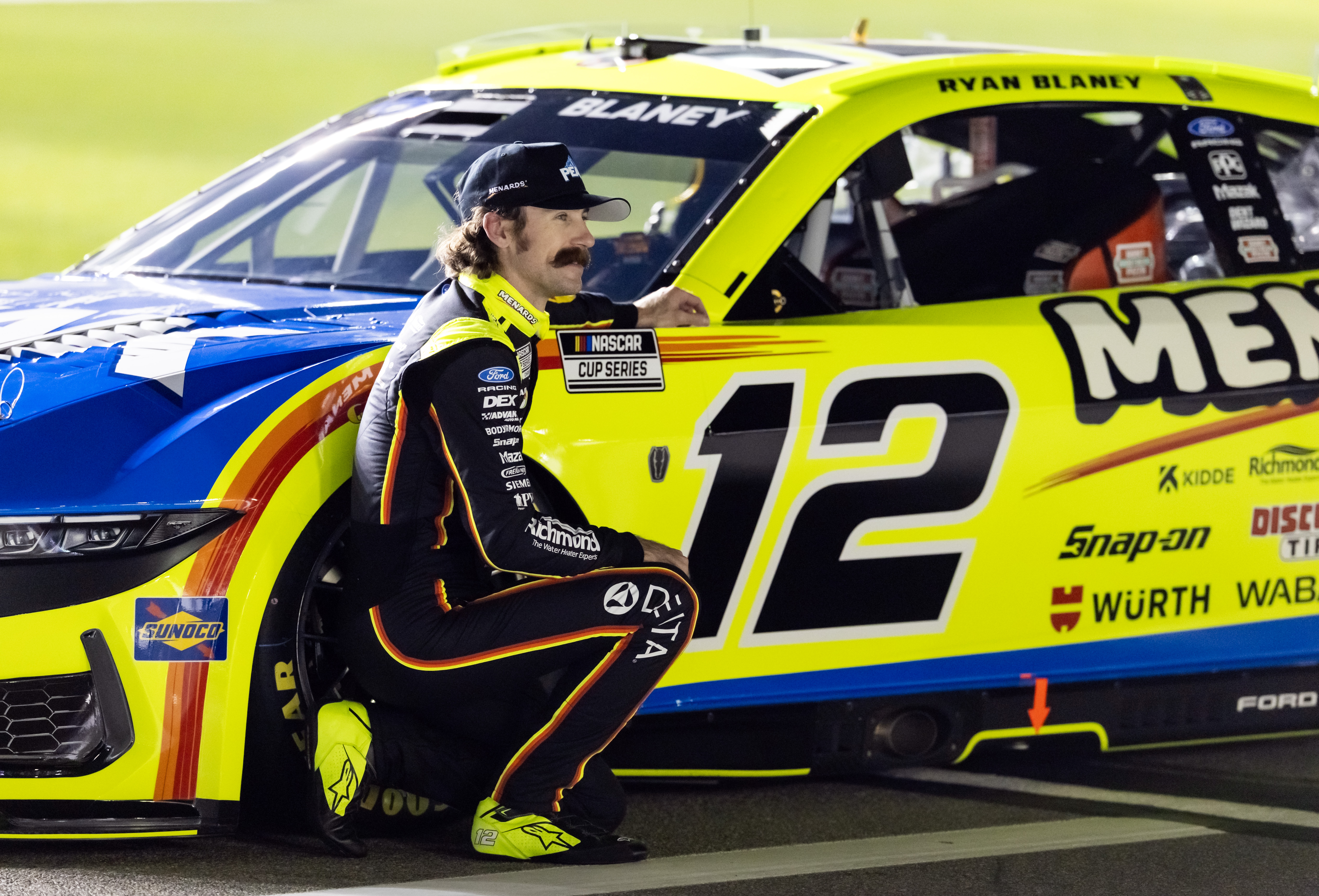 NASCAR Cup Series driver Ryan Blaney (12), who leads our NASCAR predictions at Phoenix, during qualifying for the Daytona 500 at Daytona International Speedway.