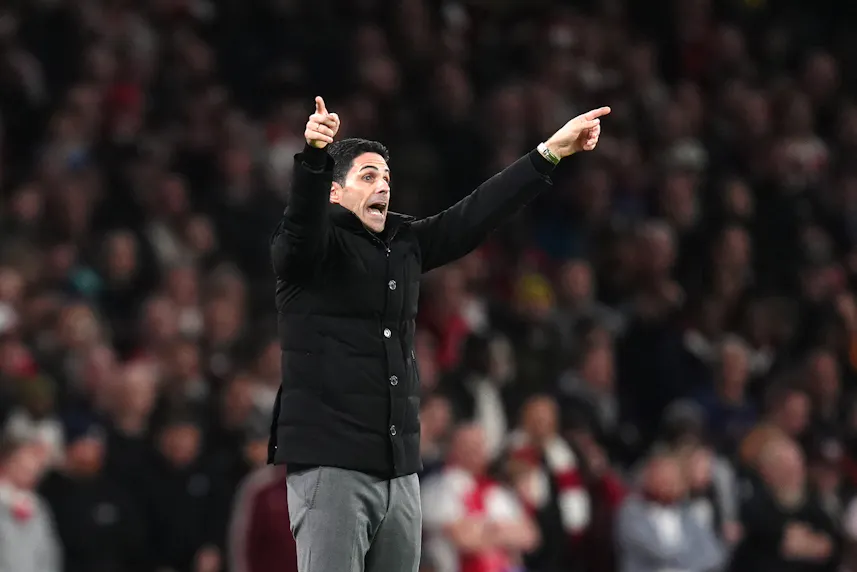 Arsenal manager Mikel Arteta gestures on the touchline as we offer our Premier League Odds & Predictions.