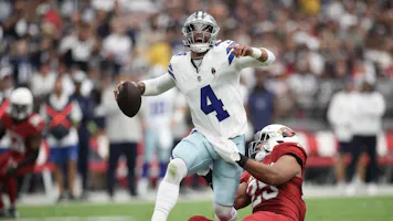 Dak Prescott #4 of the Dallas Cowboys features in our Super Bowl odds