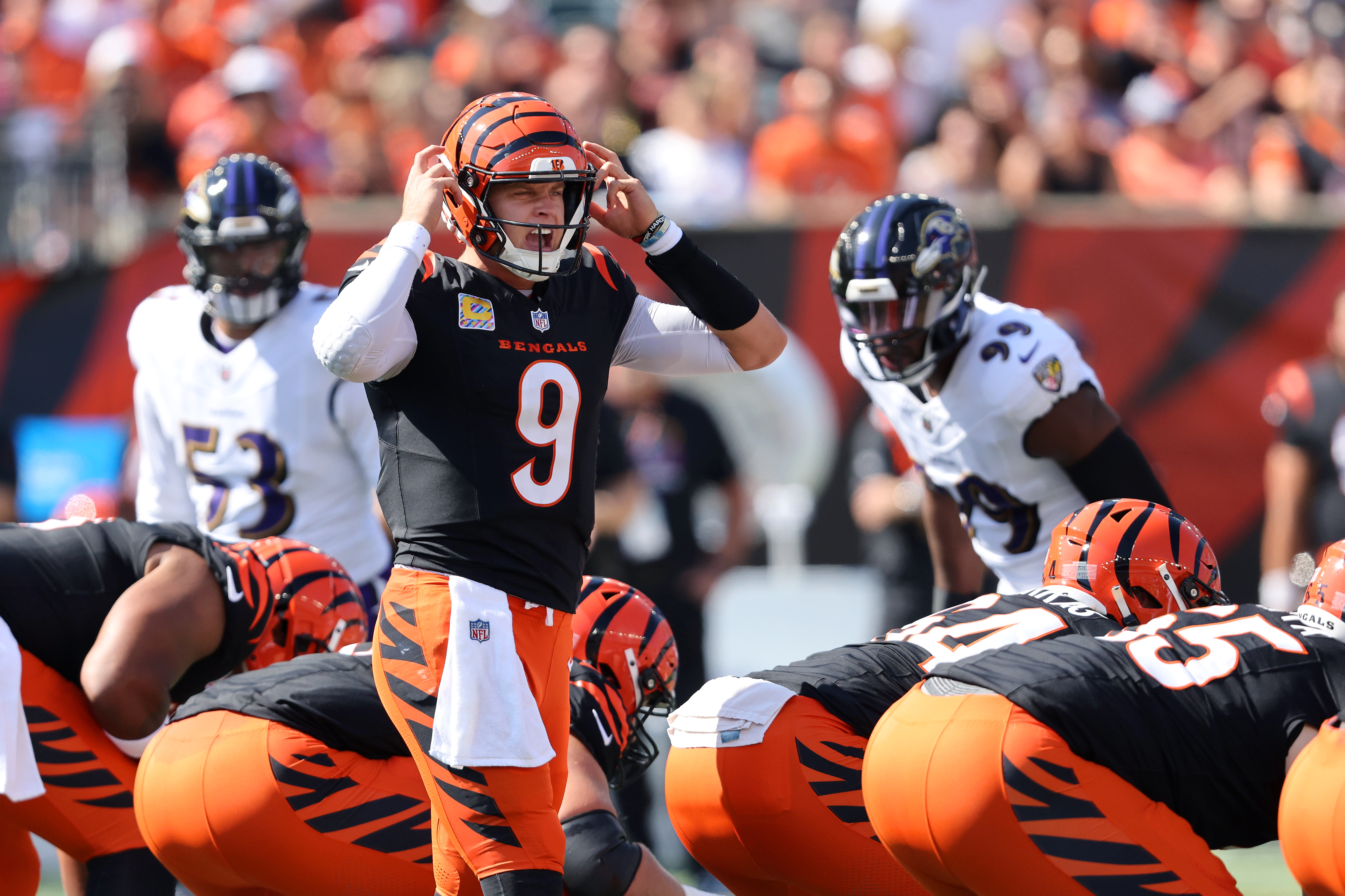 Cincinnati Bengals quarterback Joe Burrow calls an audible as we look at our NFL Week 7 early picks.