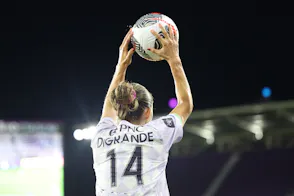 Racing Louisville FC midfielder Maria DiGrande puts the ball in play as we look at the sports betting financials for Kentucky in June.