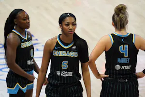 Chicago Sky forward Angel Reese is preparing as we look at the Illinois sports betting financials for March 2024.