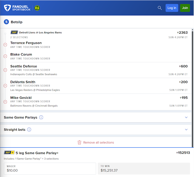 Our best anytime touchdown scorer parlay for NFL Week 15.