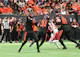 BC Lions quarterback Vernon Adams Jr throws the ball during the second half against the Calgary Stampeders at BC Place. We're expecting a high scoring game in our Elks vs. Lions Prediction. 