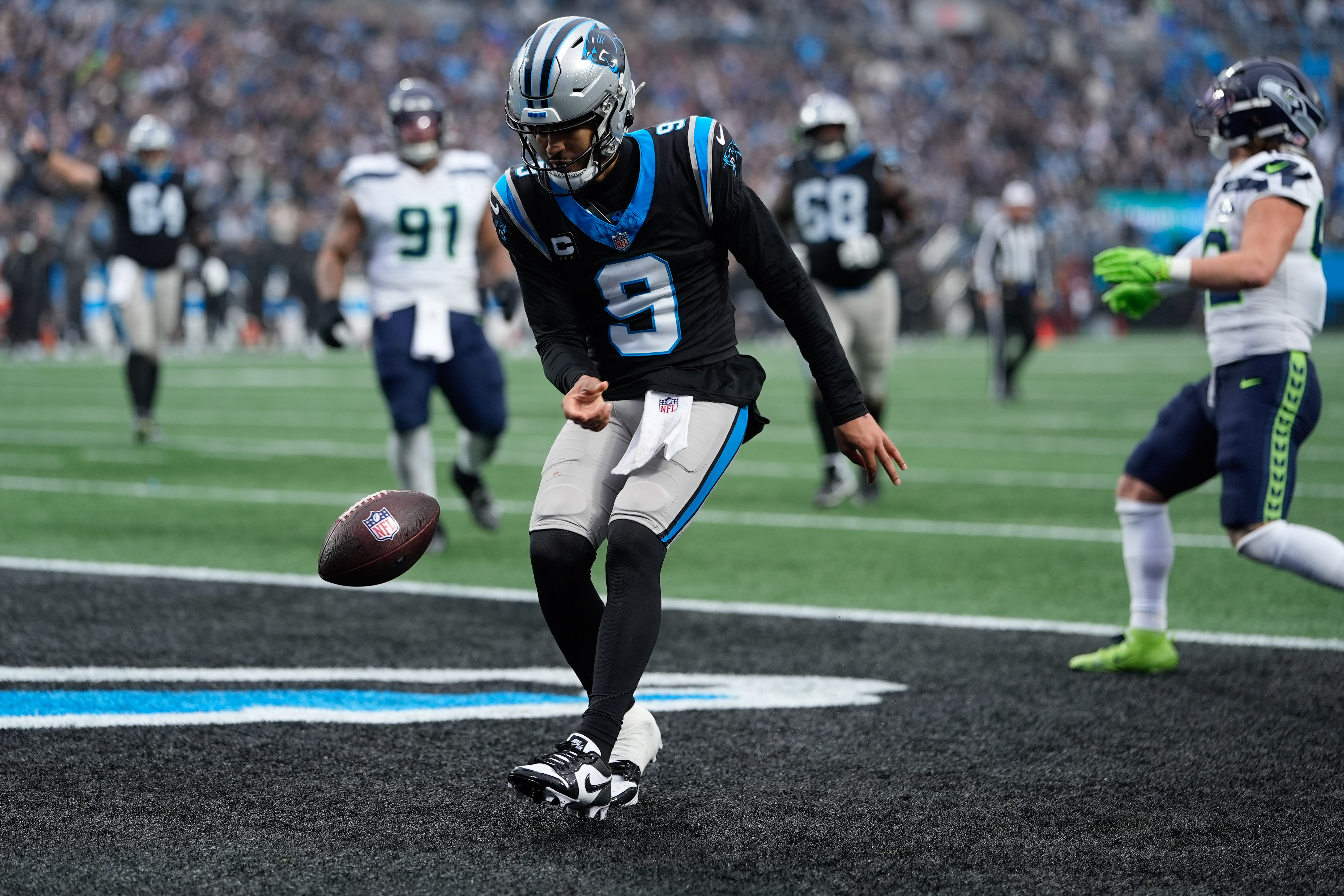 Carolina Panthers quarterback Bryce Young runs in for a score as we look at our Week 18 NFL best bets