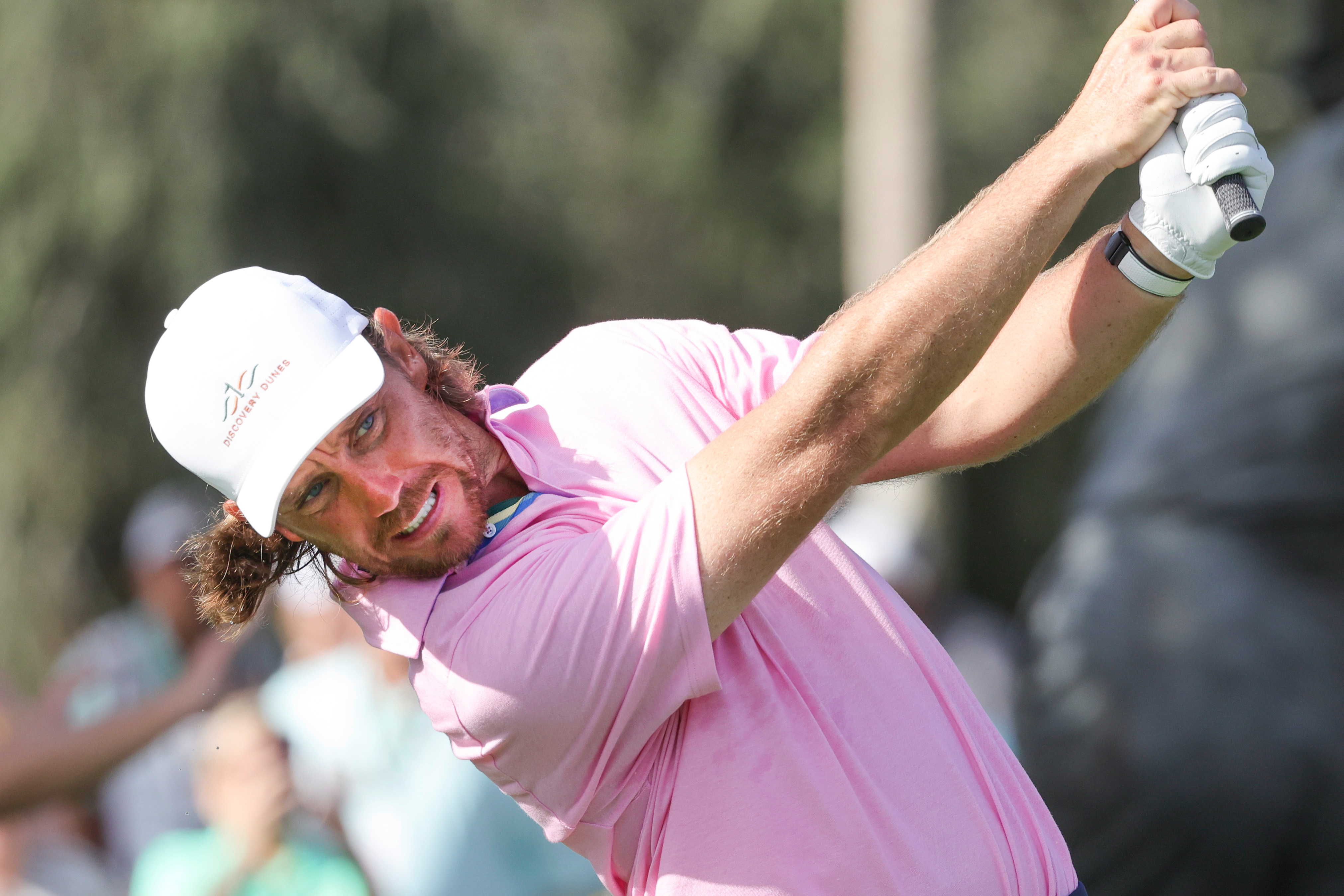 Tommy Fleetwood plays his shot from the tee as we look at our Players Championship power rankings and best bets
