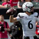 Ben Bryant of the Cincinnati Bearcats throws a pass in the first quarter against the Miami (OH) RedHawks at Paycor Stadium.