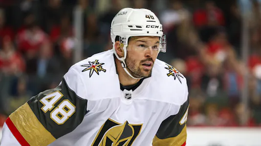 Vegas Golden Knights center Tomas Hertl (48) skates during the first period of a game as we dive into our Golden Knights vs. Panthers player props today.