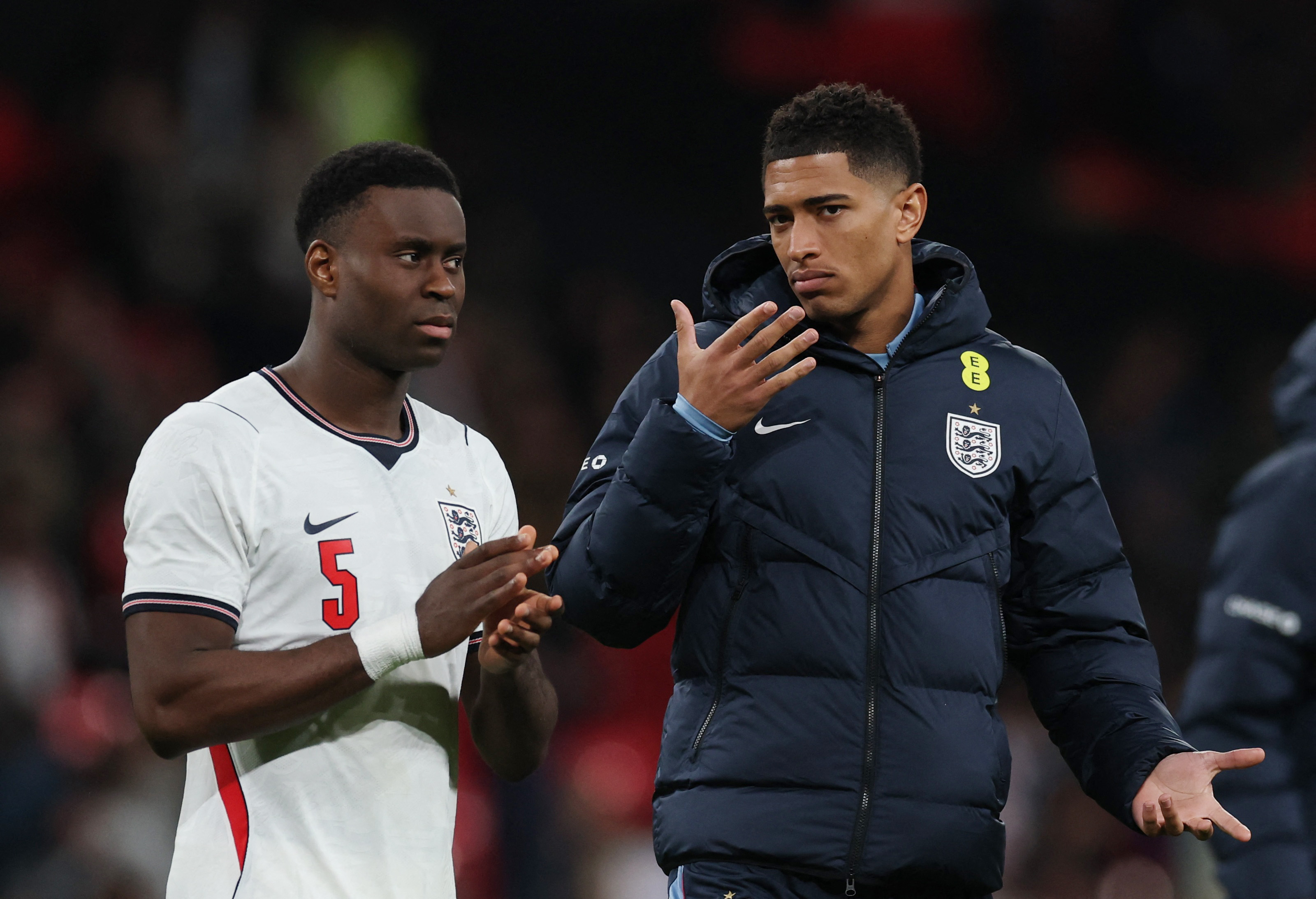 England's Jude Bellingham and Marc Guehi in action as we provide our World Cup predictions. 