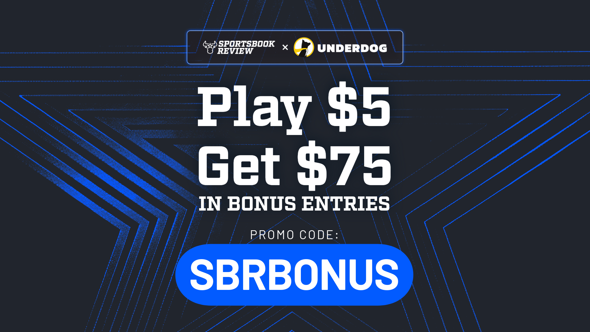 Underdog Promo Code SBRBONUS - Get $75 in Bonus Entries for NBA, College Basketball, and NHlL on Friday
