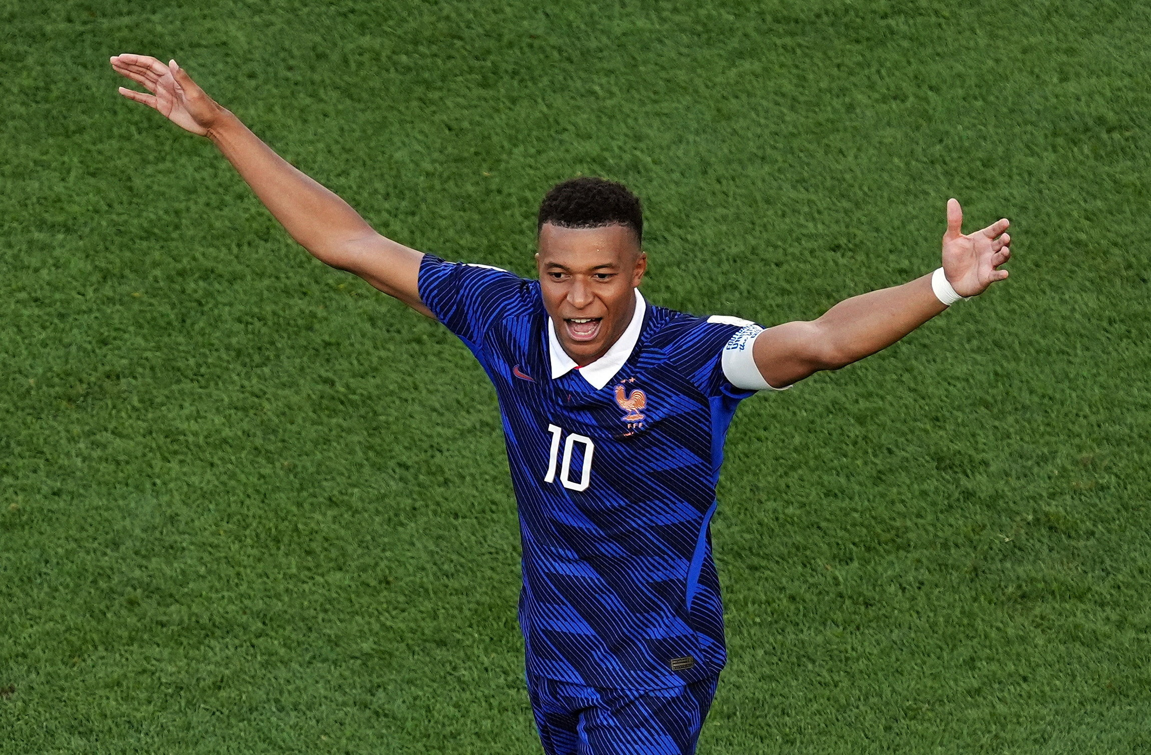 France's Kylian Mbappe celebrates scoring as we make our World Cup semifinal predictions and best bets.