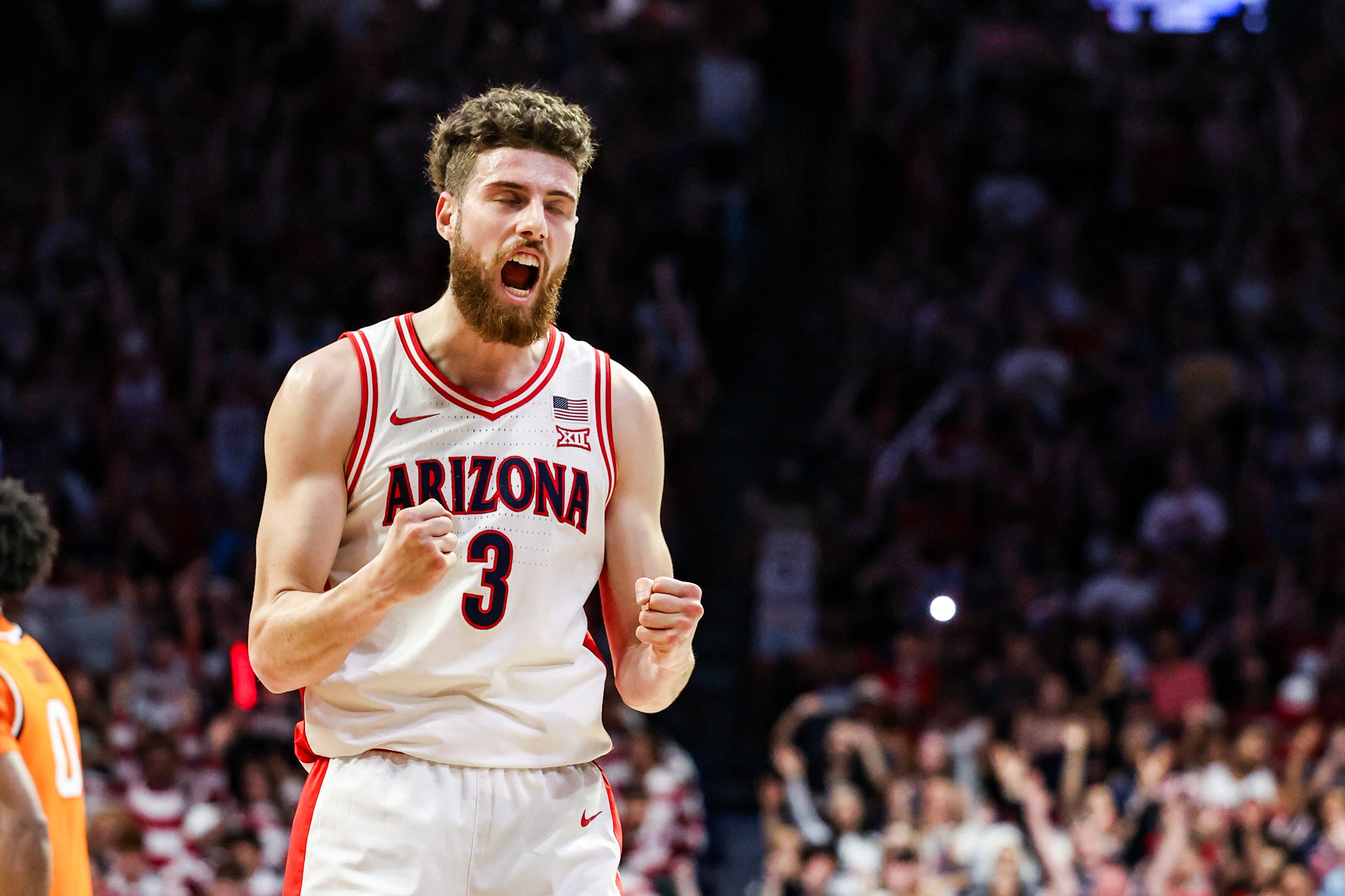Arizona Wildcats guard Anthony Dell’Orso celebrates as we look at Arizona considering increasing taxes for sports betting operators.