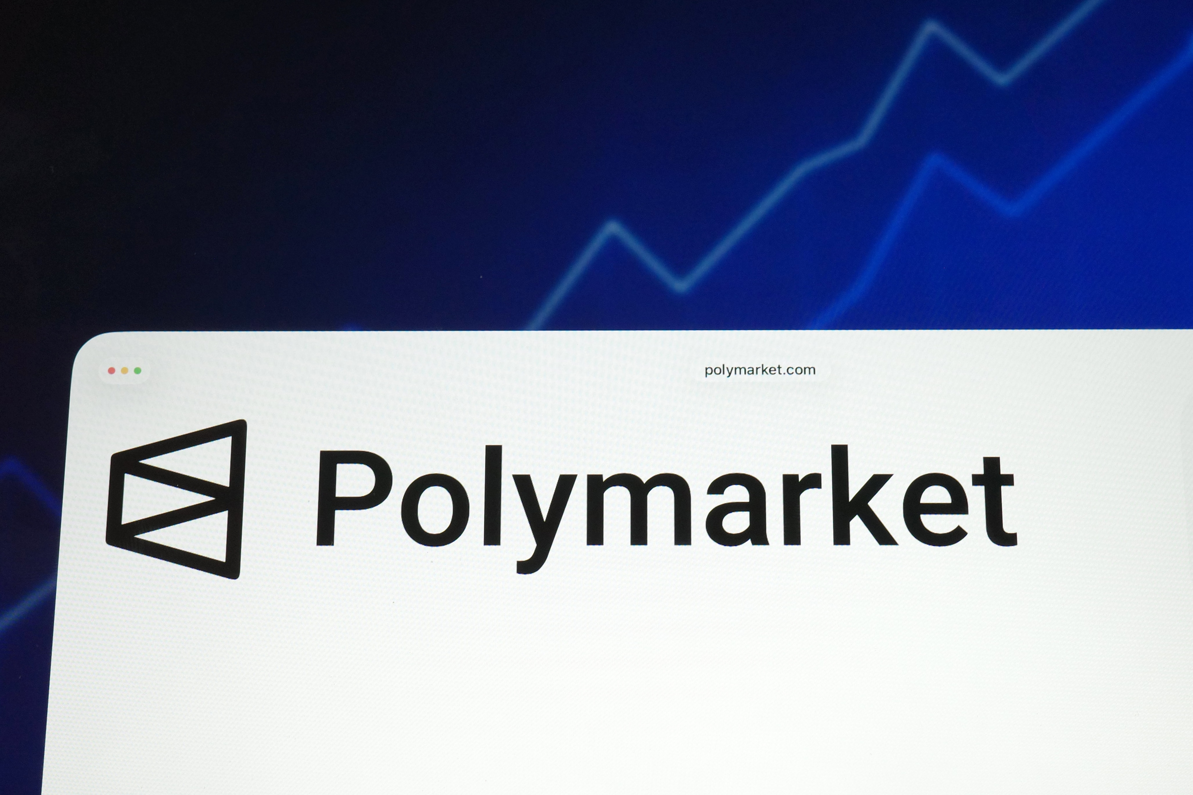 Illustration of the Polymarket website, as we look at comments from Genius Sports CEO Mark Locke about prediction markets.