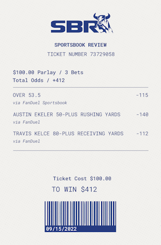 Chargers vs. Chiefs Week 2 TNF Same Game Parlay Picks: Will Kelce