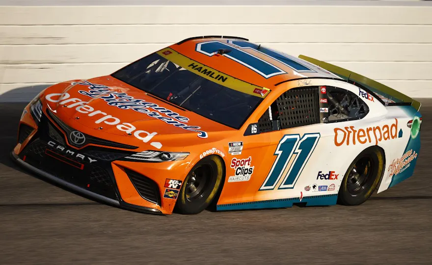 Denny Hamlin, of the #11 Offerpad Toyota, drives during the NASCAR Cup Series Cook Out Southern 500 at Darlington Raceway on Sept. 05, 2021 in Darlington, South Carolina.