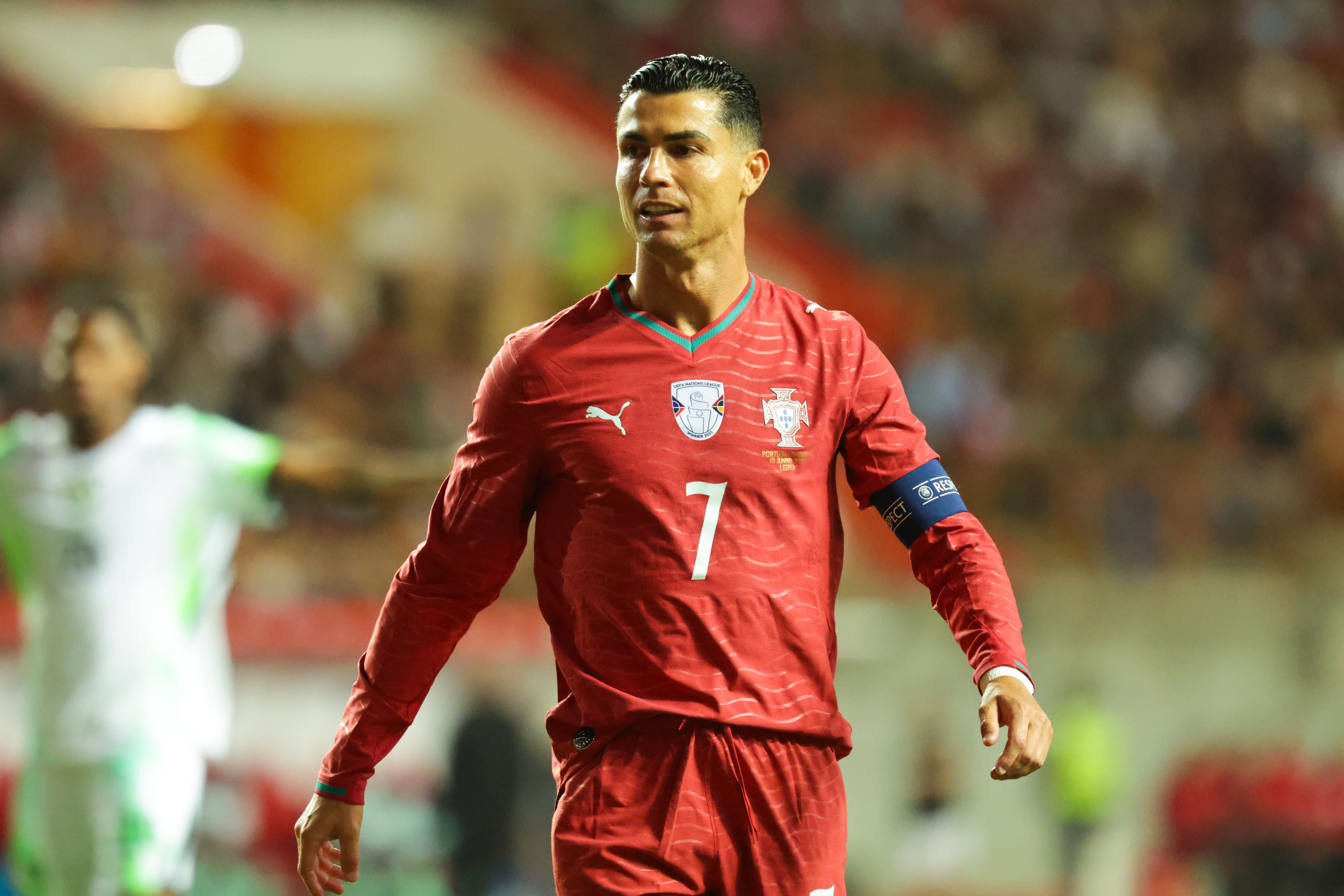 Cristiano Ronaldo looks on as we break down our Cristiano Ronaldo props & odds.