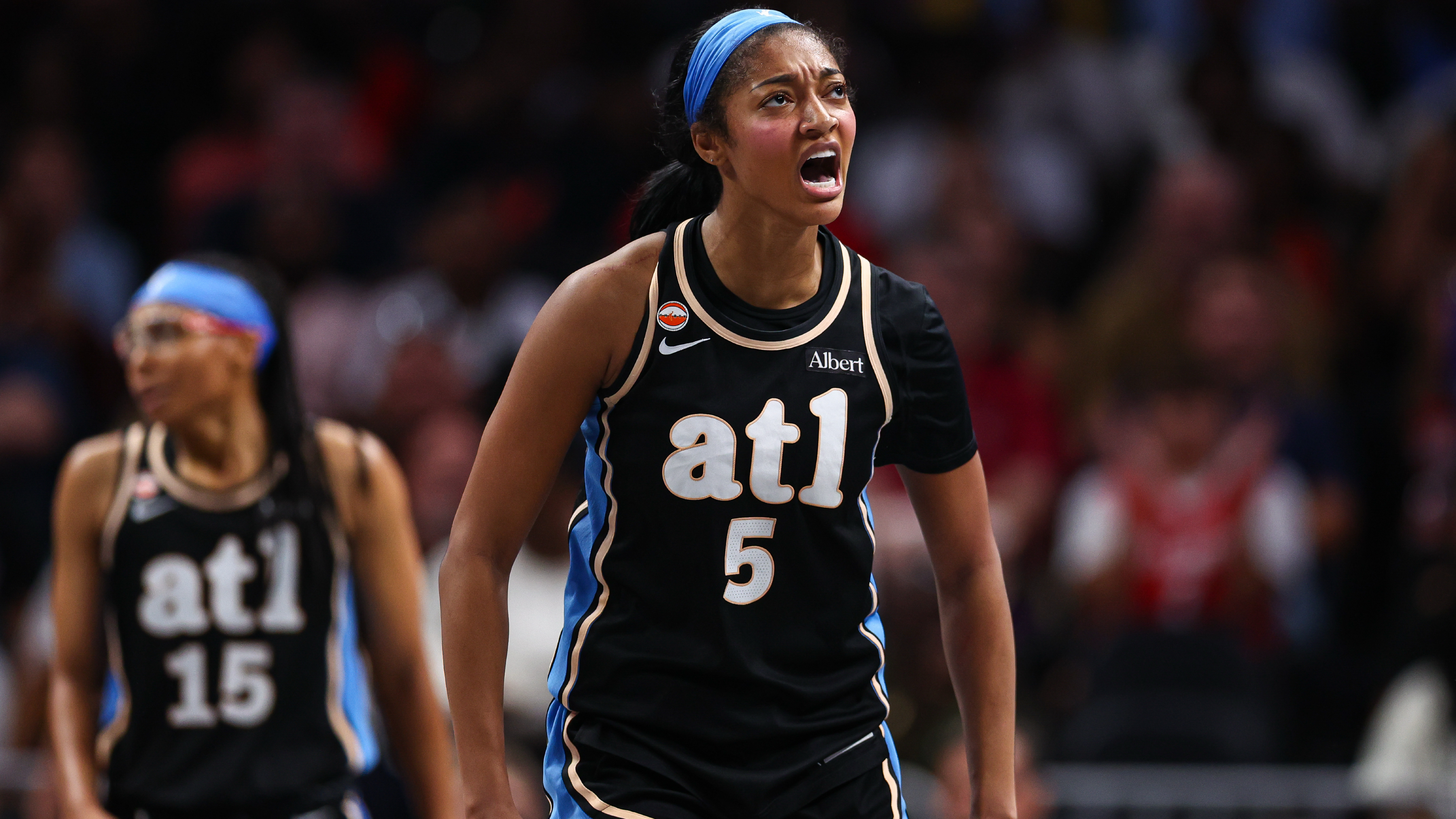 Atlanta Dream forward Angel Reese reacts as we make our best Dream vs. Sparks prediction. 