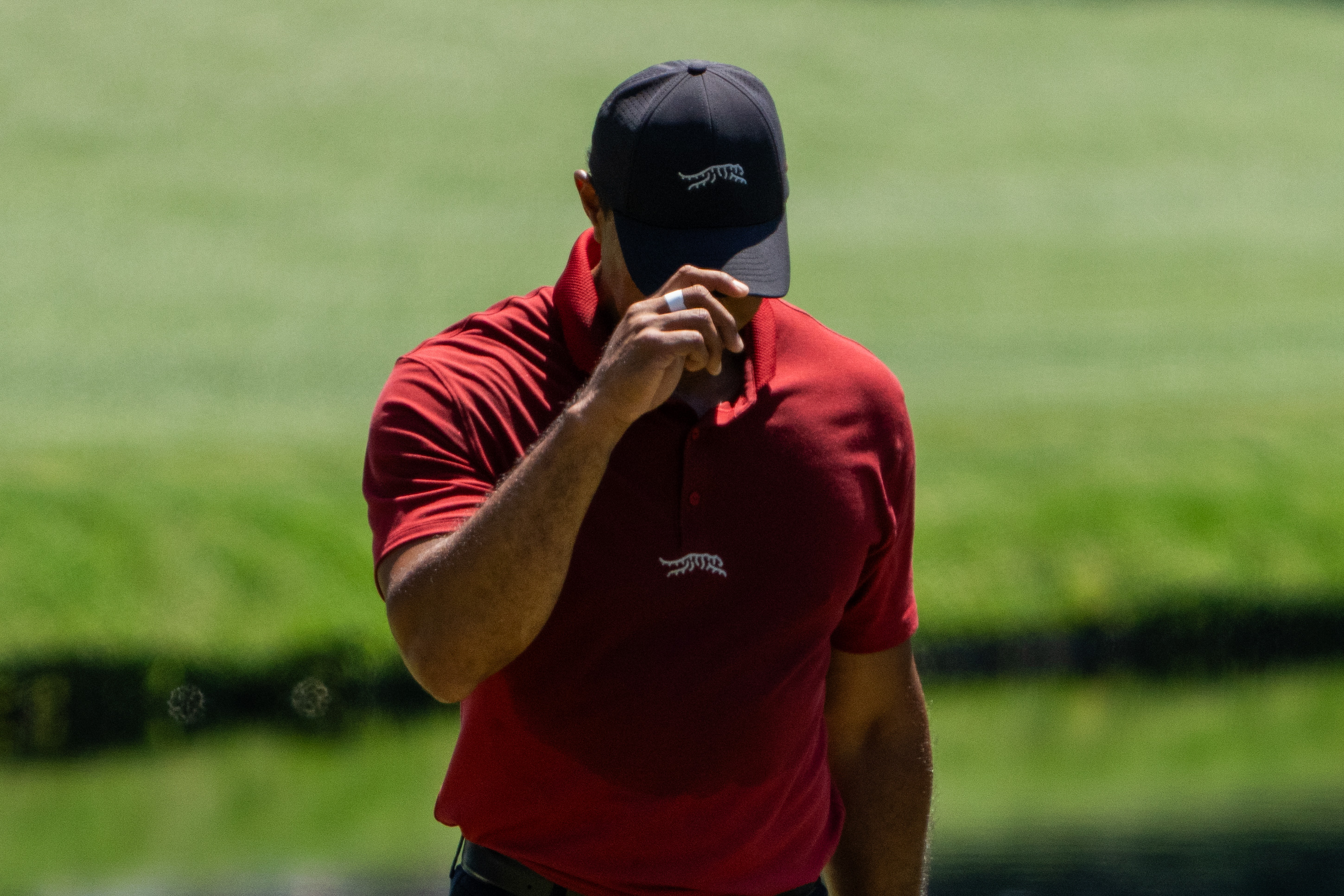 Tiger Woods acknowledges the patrons walking on the 16th hole during the final round of the Masters as we look at his chances to play in 2026