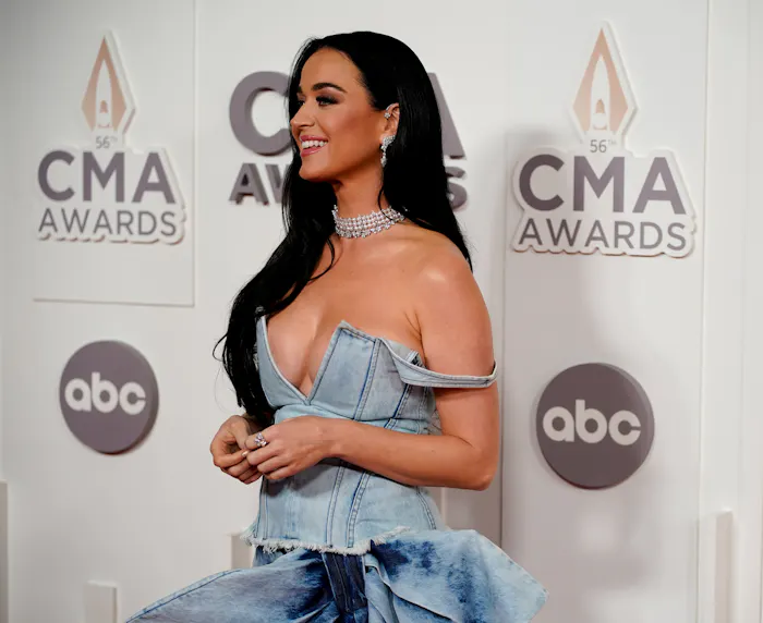 Katy Perry arrives for the 56th CMA Awards at Bridgestone Arena as we look at the Katy Perry and Justin Trudeau odds