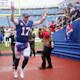 Josh Allen of the Buffalo Bills acknowledges the fans as he leaves the field after a win over the Houston Texans, and he headlines our top predictions for NFL MVP based on the best NFL odds.