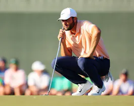 Scottie Scheffler of the United States lines up a putt on the 17th green as we look at the best U.S. Open odds