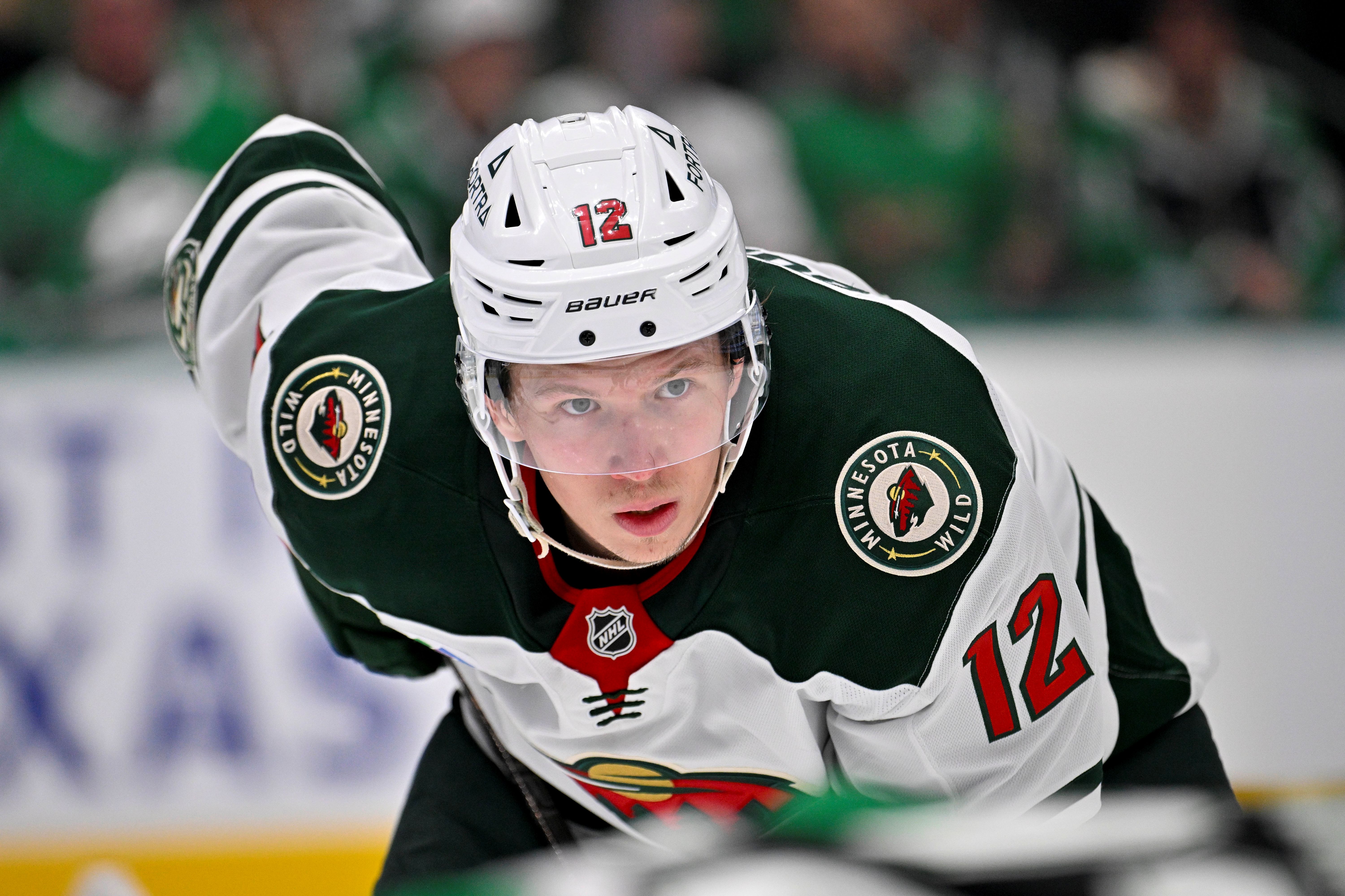 Minnesota Wild left wing Matt Boldy (12) looks on as we break down our Wild vs. Avalanche prediction for Game 1 tonight.