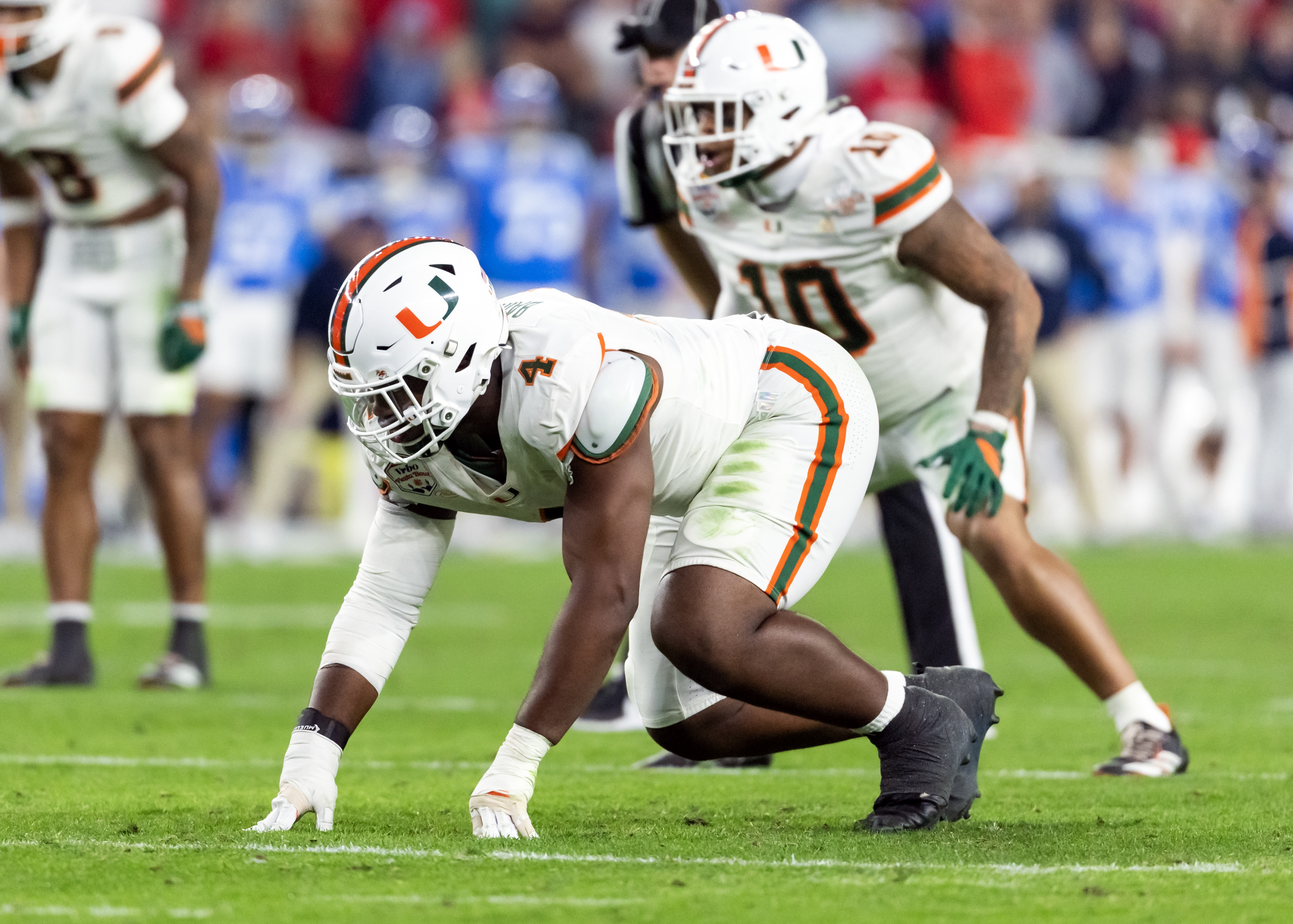 Miami's Rueben Bain Jr. is key to one of the biggest angles that could decide Miami vs. Indiana for CFP National Championship betting. 