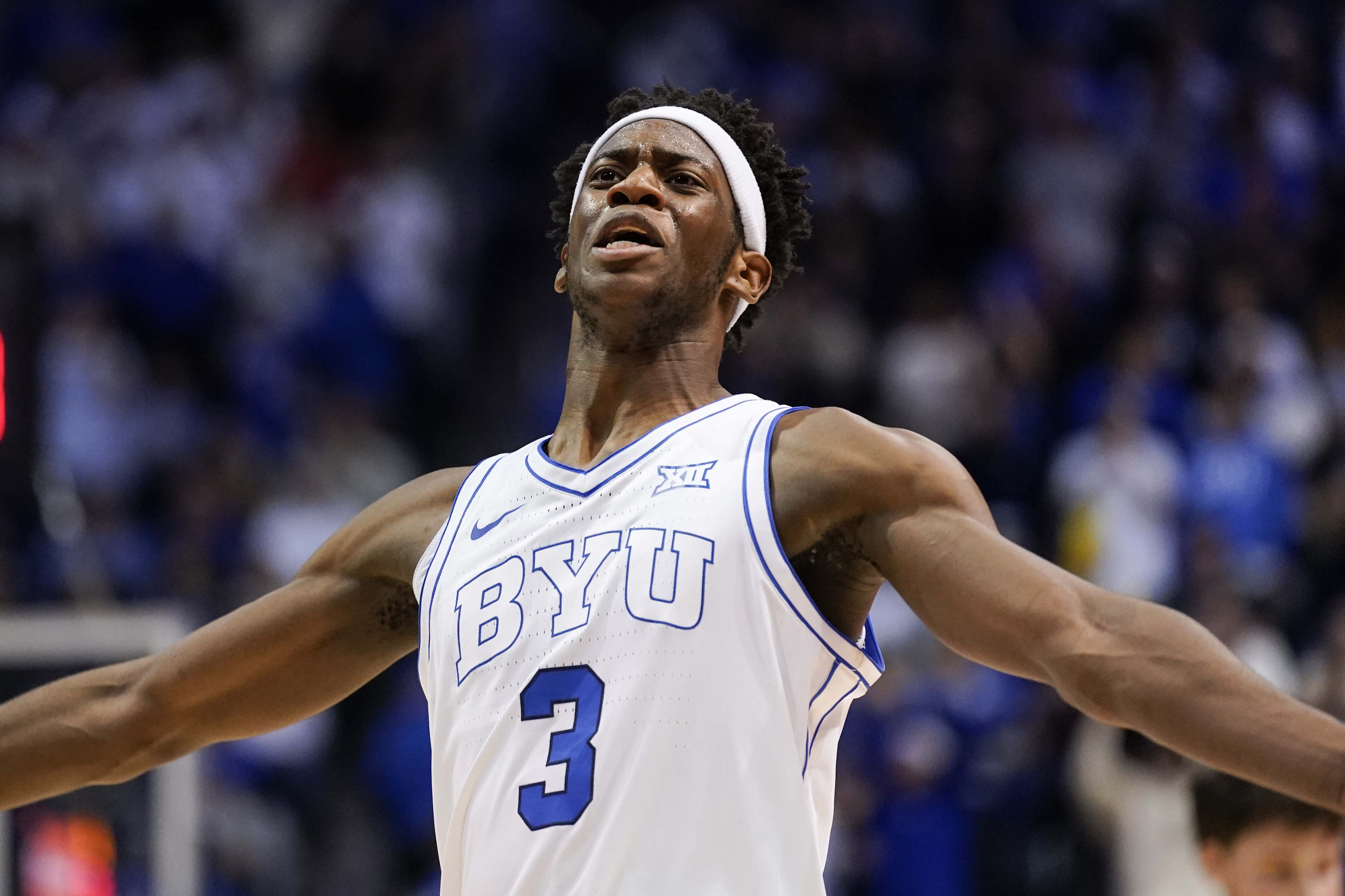 BYU's AJ Dybantsa is the focus of our college basketball predictions today.