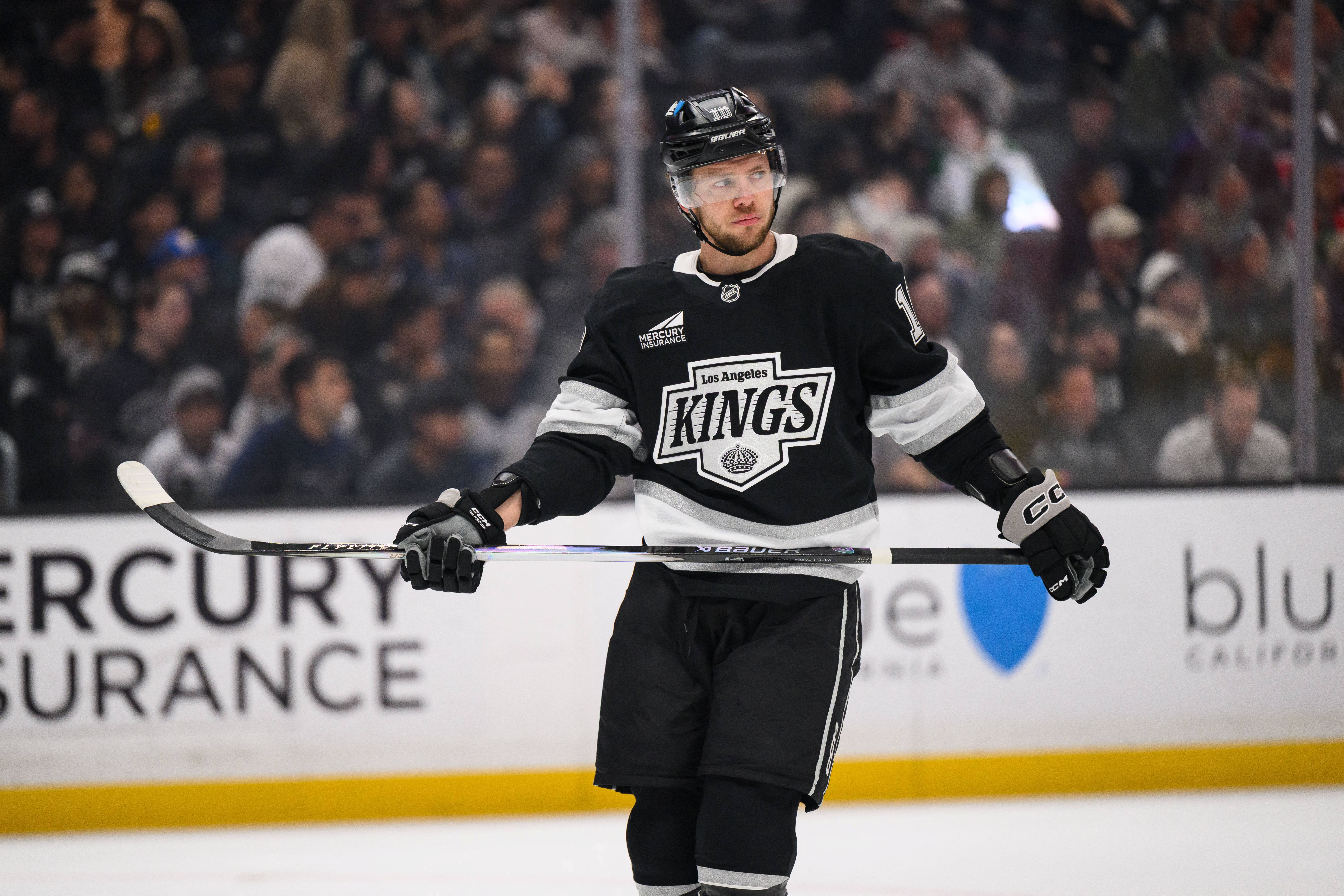 Los Angeles Kings left wing Artemi Panarin looks on as we make our best Kings vs. Kraken prediction.