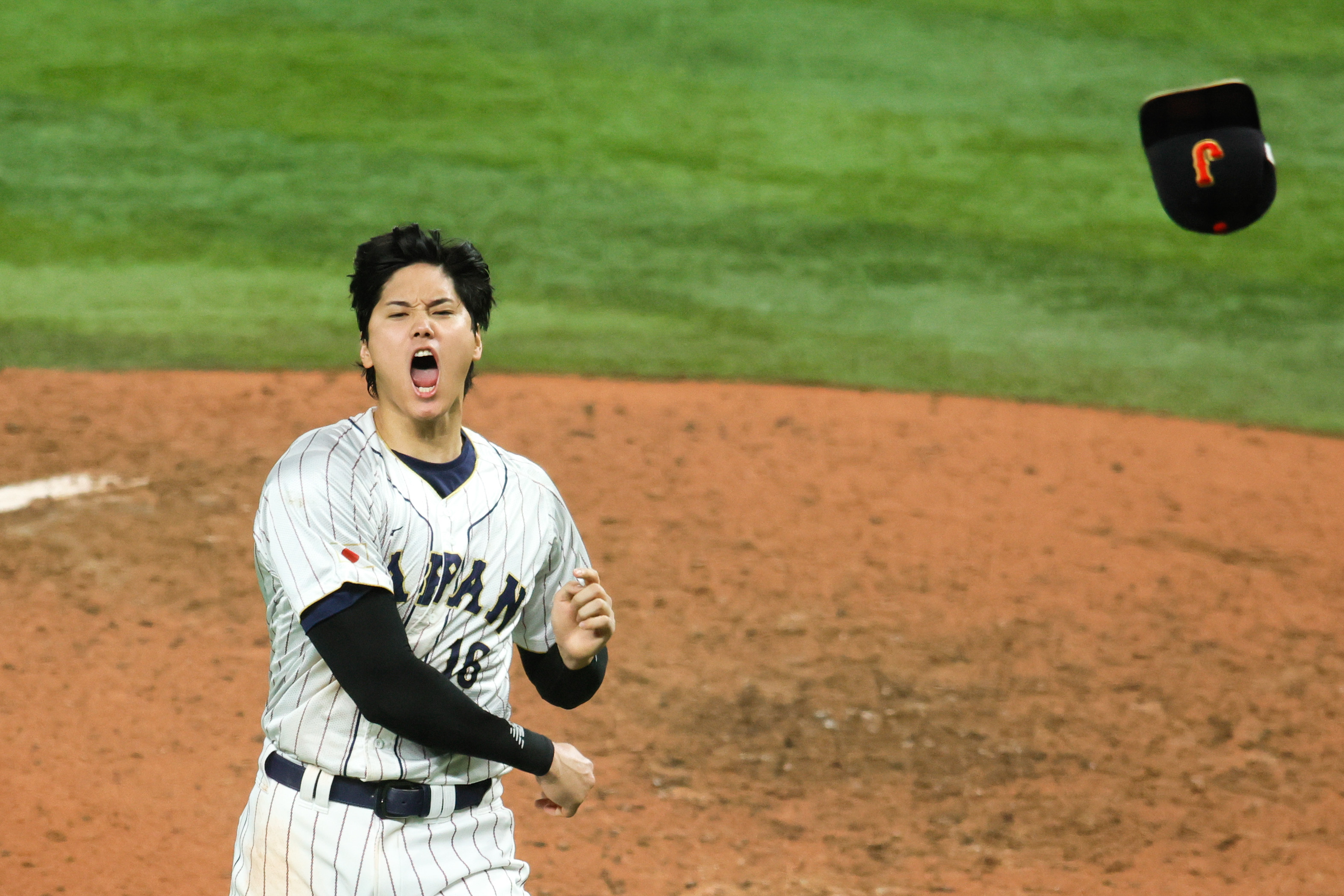 Japan superstar Shohei Ohtani celebrates after defeating Team USA to win the 2023 World Baseball Classic, and his team is a contender to repeat as the champion.