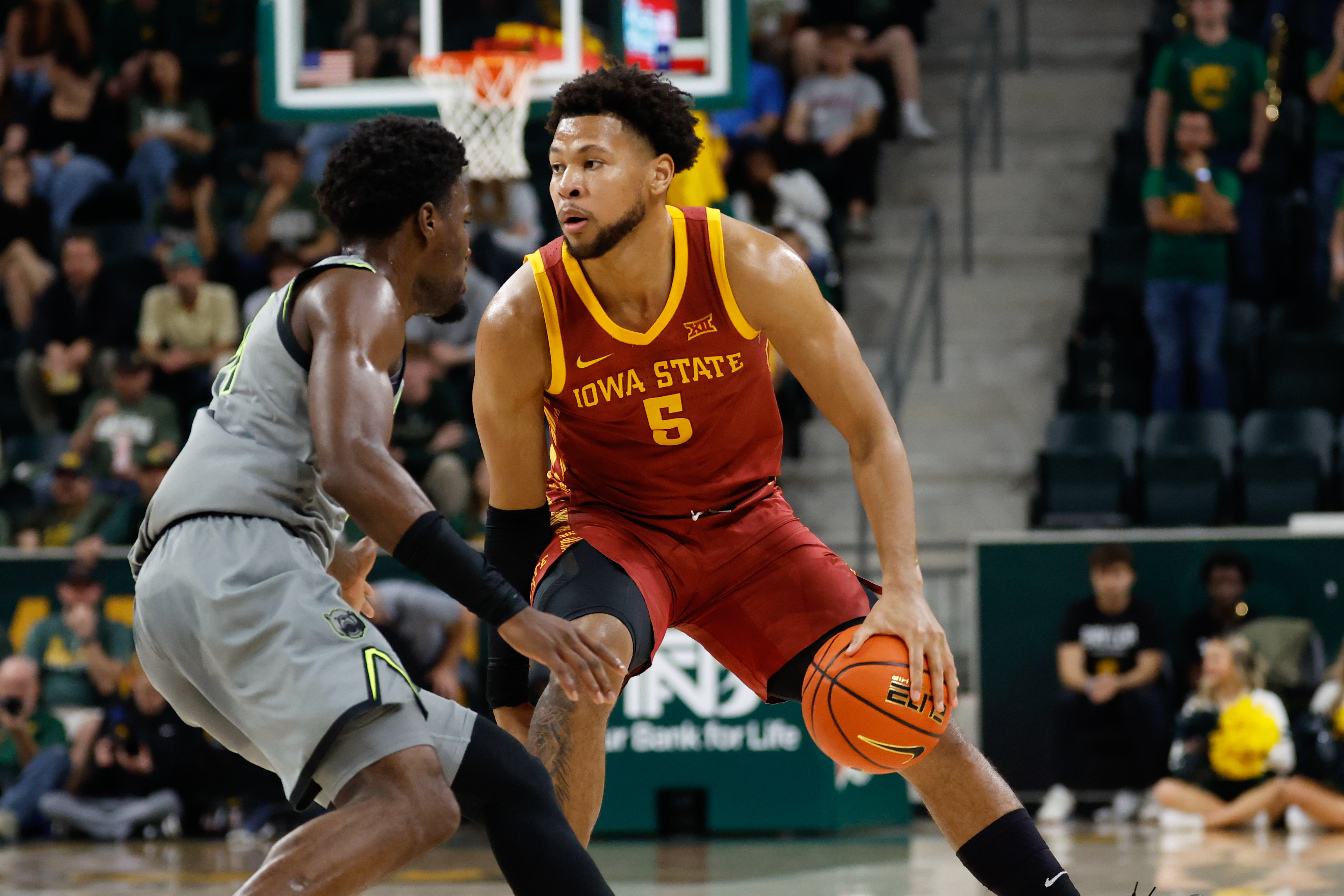Iowa State's Joshua Jefferson is the focus of our Iowa State vs. Kansas prediction for tonight.