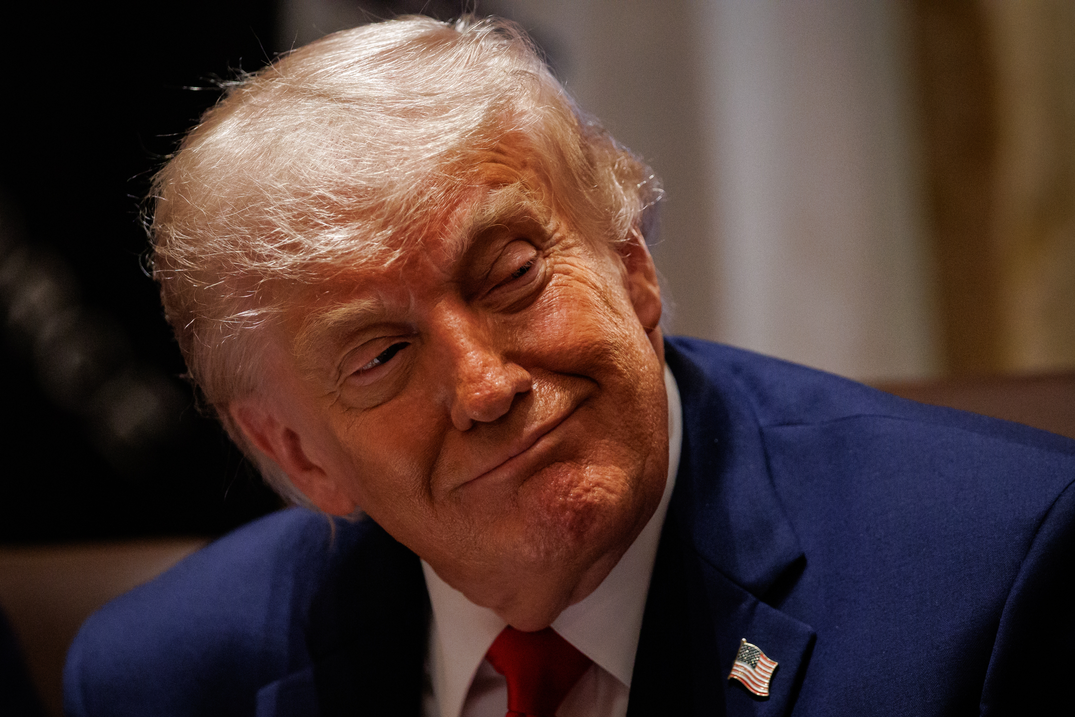 U.S. President Donald Trump holds a Cabinet meeting in the Cabinet Room of the White House on May 27, 2026 in Washington, D.C.