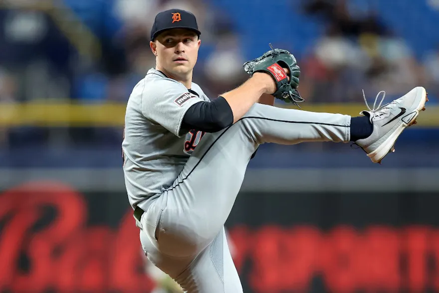 Tarik Skubal of the Detroit Tigers throws against the Tampa Bay Rays, and we look at the best MLB Cy Young Award odds.