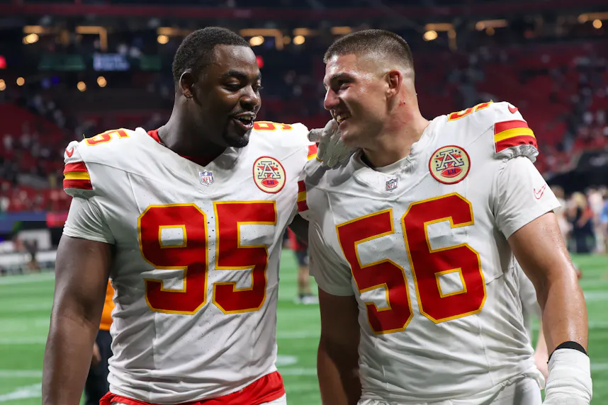 Kansas City Chiefs defensive tackle Chris Jones and defensive end George Karlaftis talk as we look at DraftKings' donation to Winning for Missouri Education.