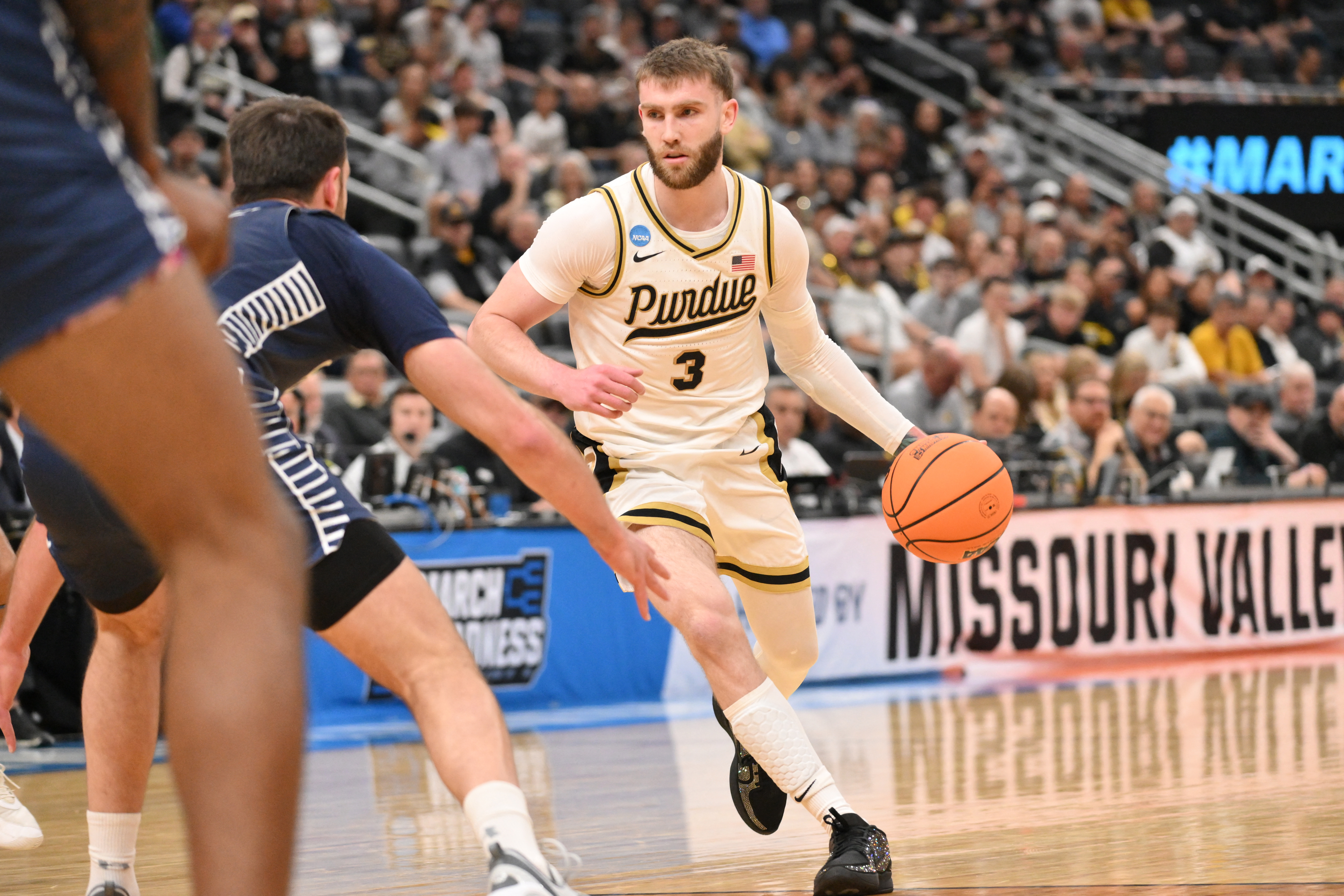 Purdue's Braden Smith (3) is the reason our March Madness survivor picks today are focused on the Boilermakers.