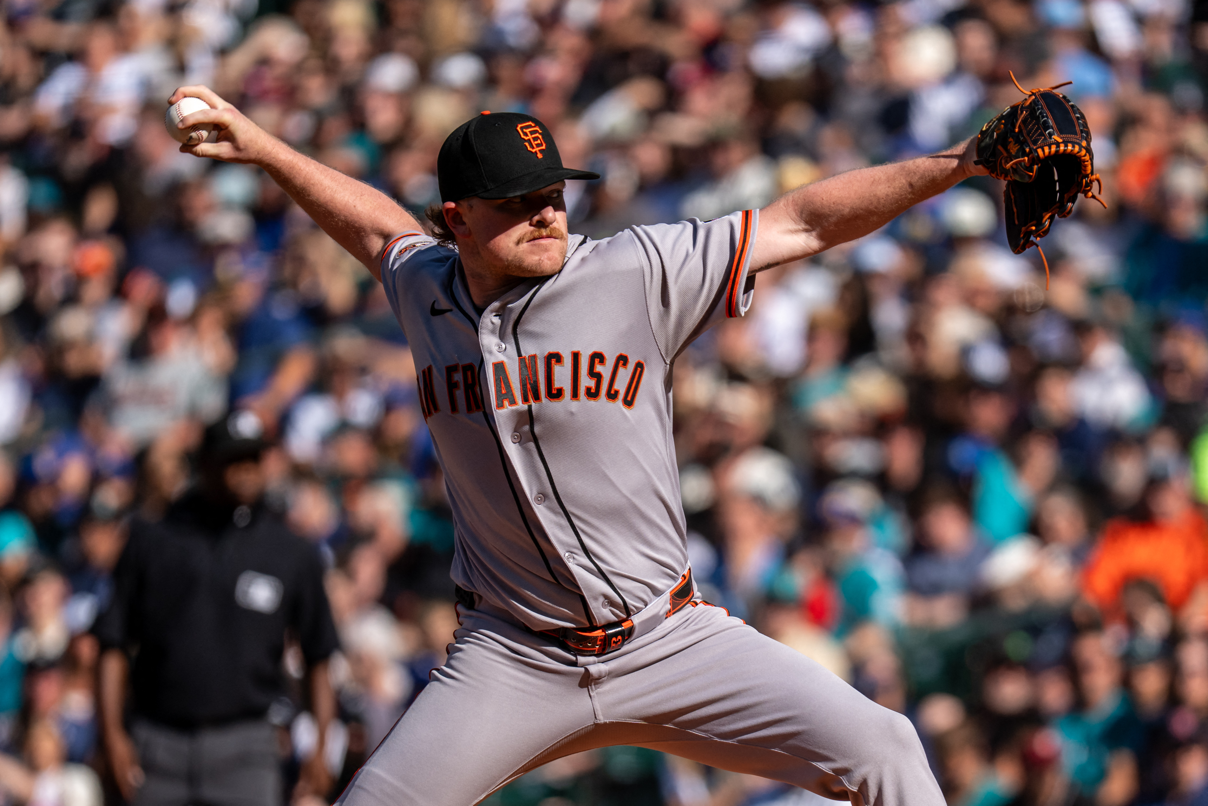 San Francisco Giants starter Logan Webb (62) delivers a pitch as we break down our best NRFI bets today.