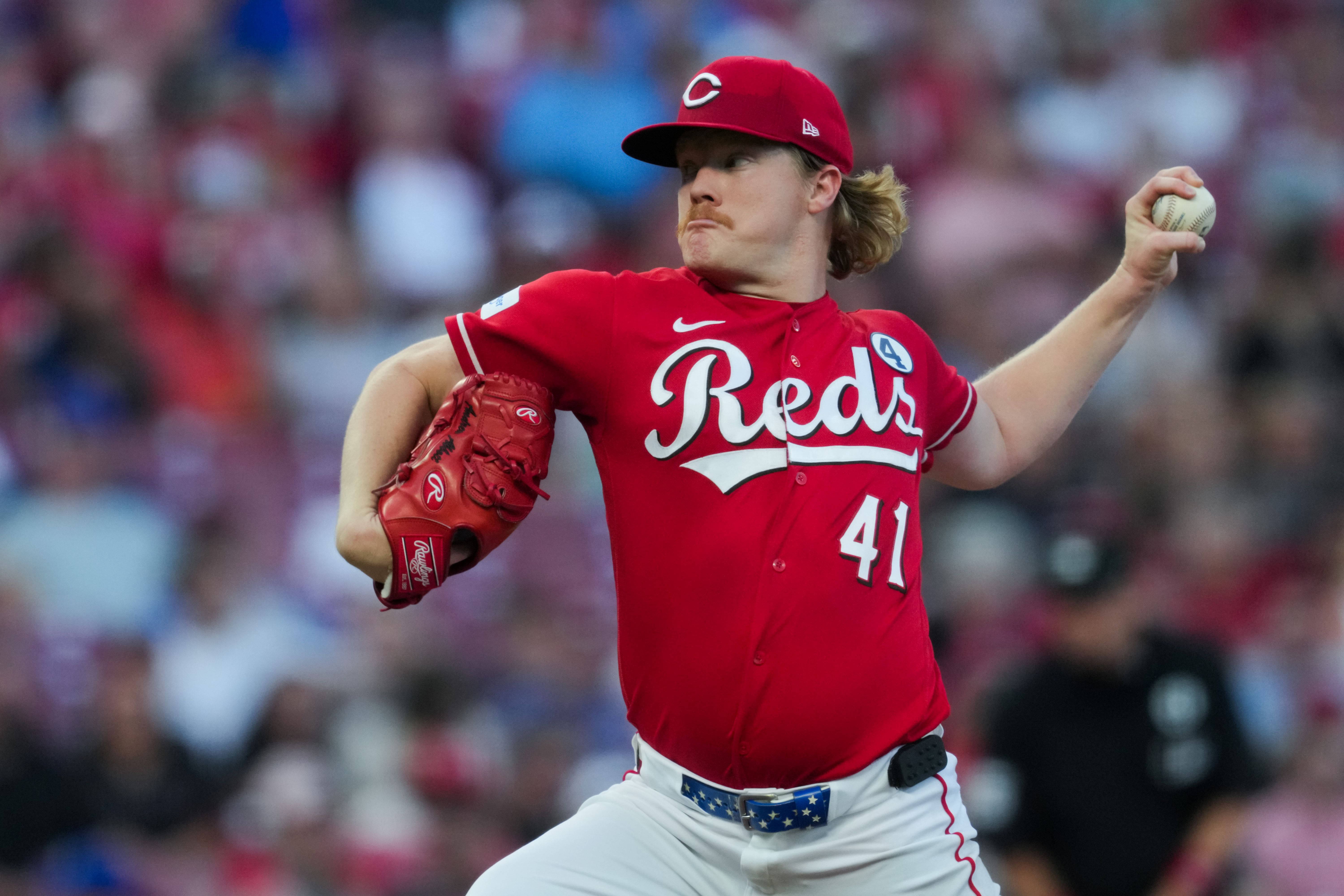 Cincinnati Reds pitcher Andrew Abbott throws, and he's key as I look at my Reds vs. Padres prediction.