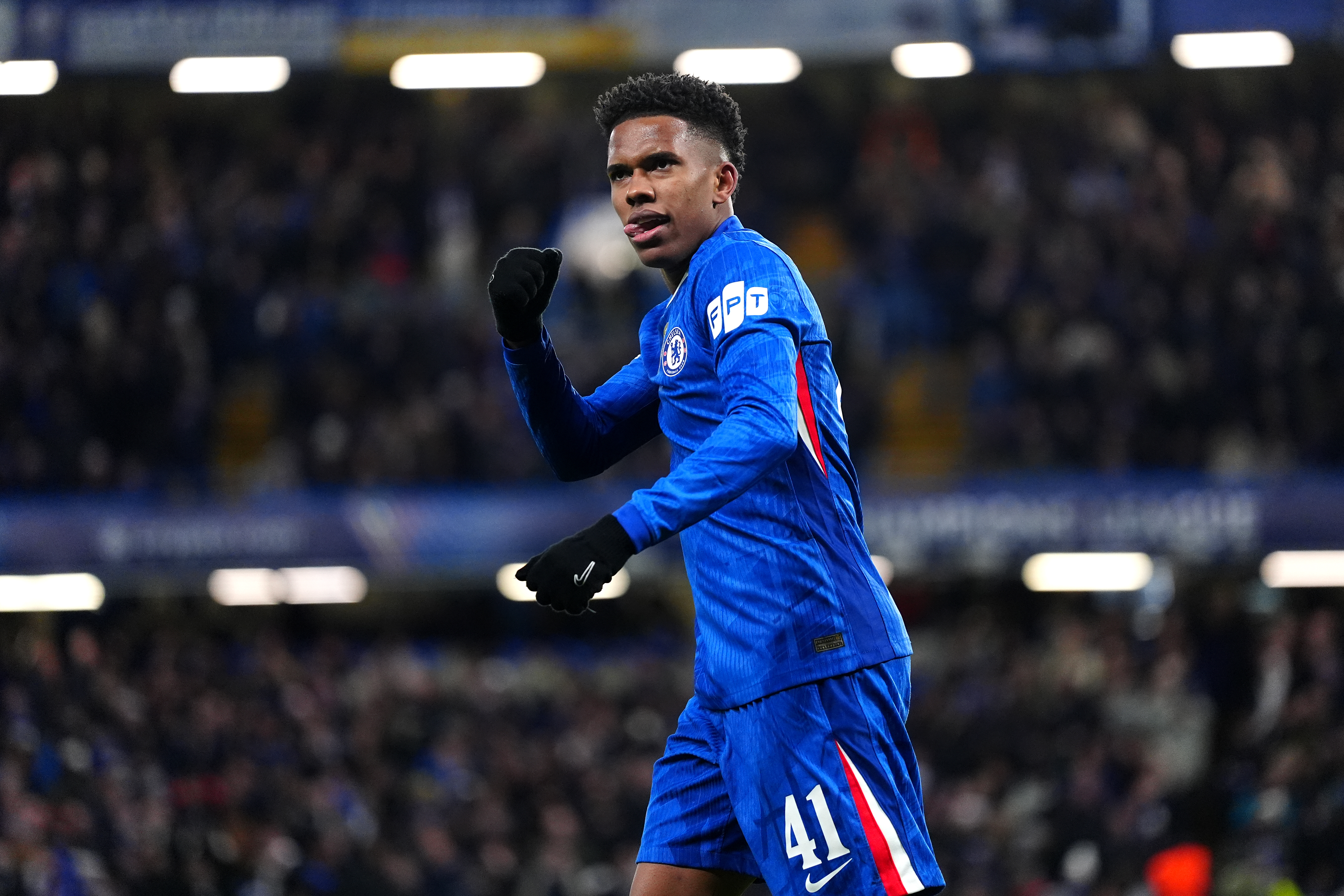 Chelsea's Estevao celebrates scoring, and he's key to our Chelsea vs. Arsenal prediction