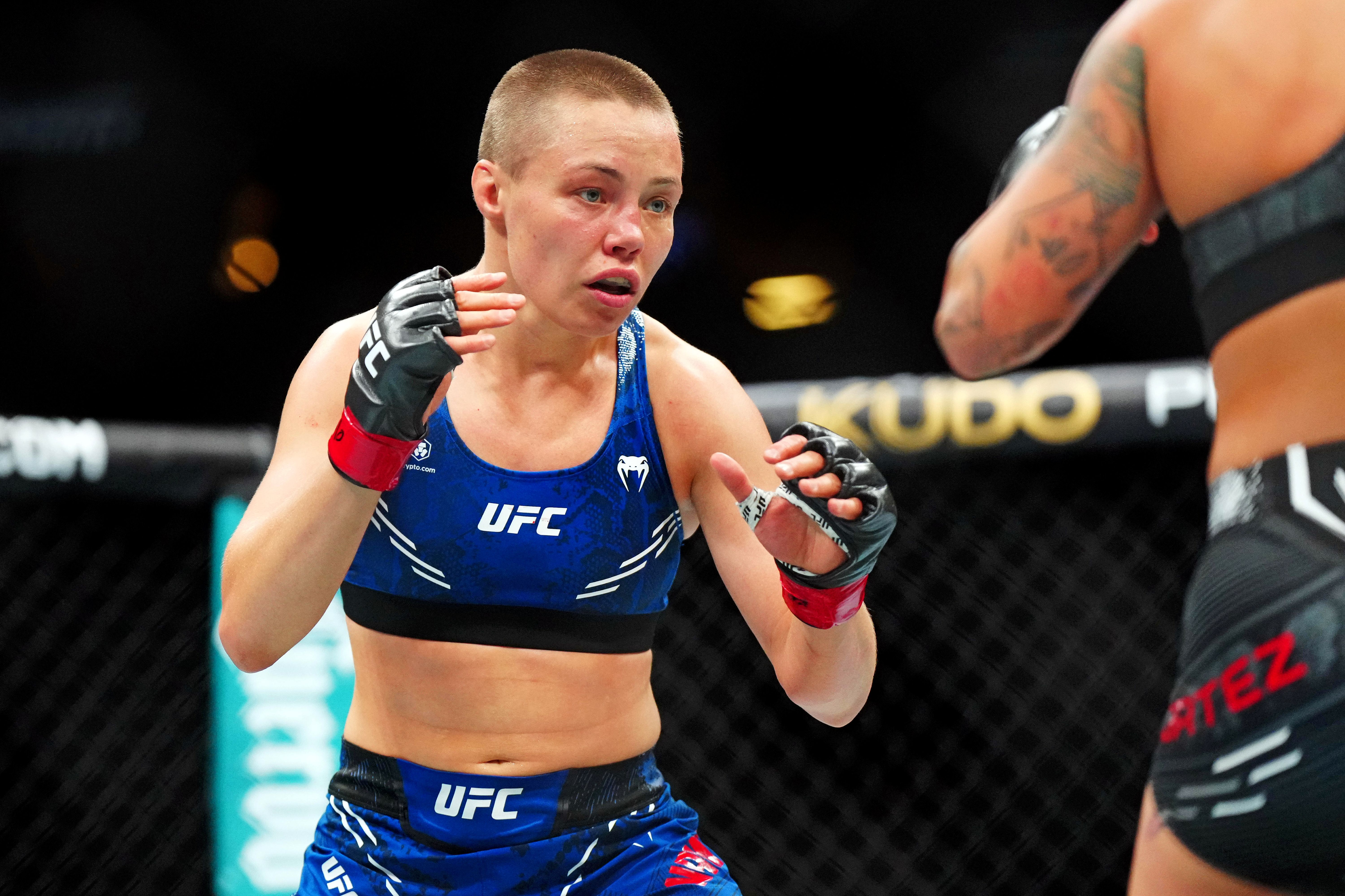 Rose Namajunas fights as we offer the best Natalia Silva vs. Rose Namajunas UFC 324 odds & analysis.