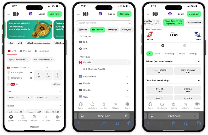 10bet mobile app.