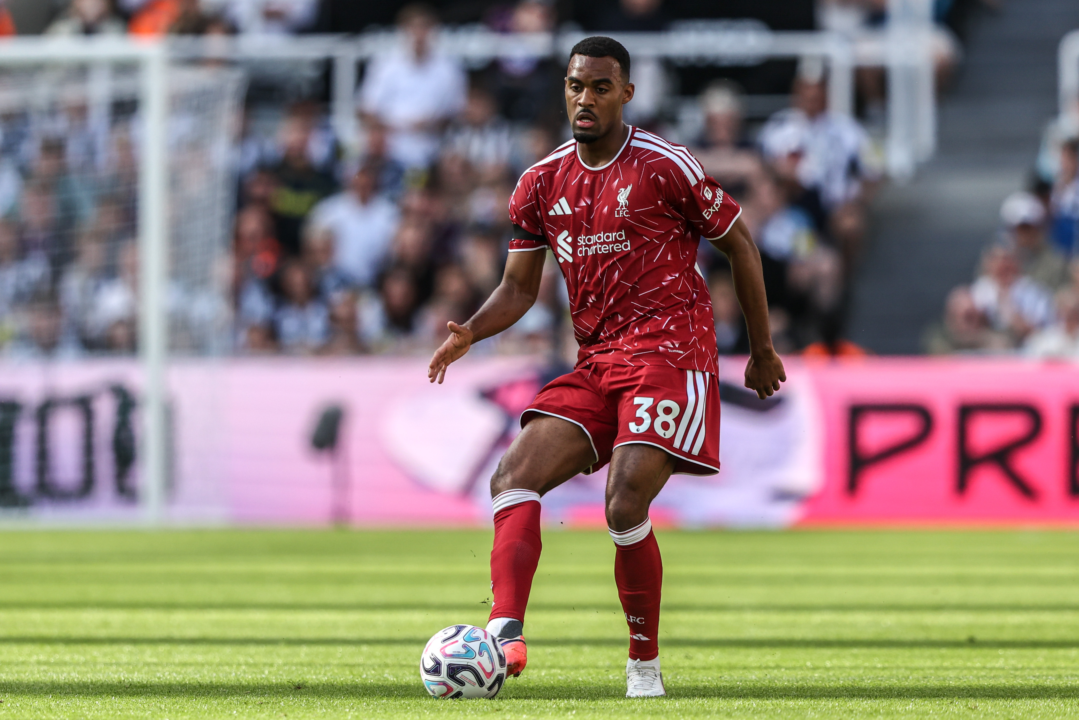 Ryan Gravenberch of Liverpool in action as we make our best Liverpool vs. Nottingham Forest prediction