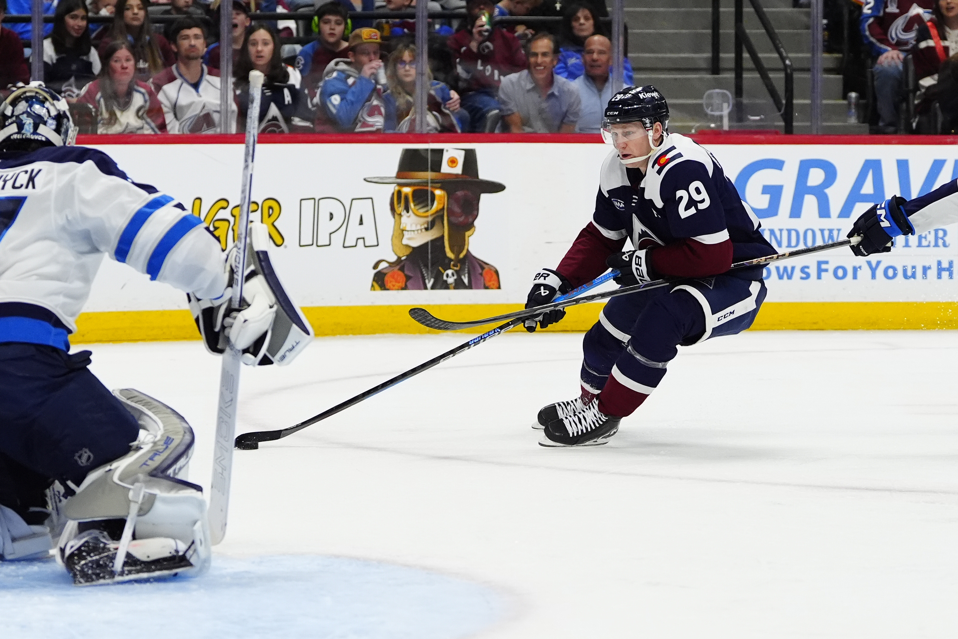 Nathan MacKinnon in action as we provide the Stanley Cup Odds and favorites.