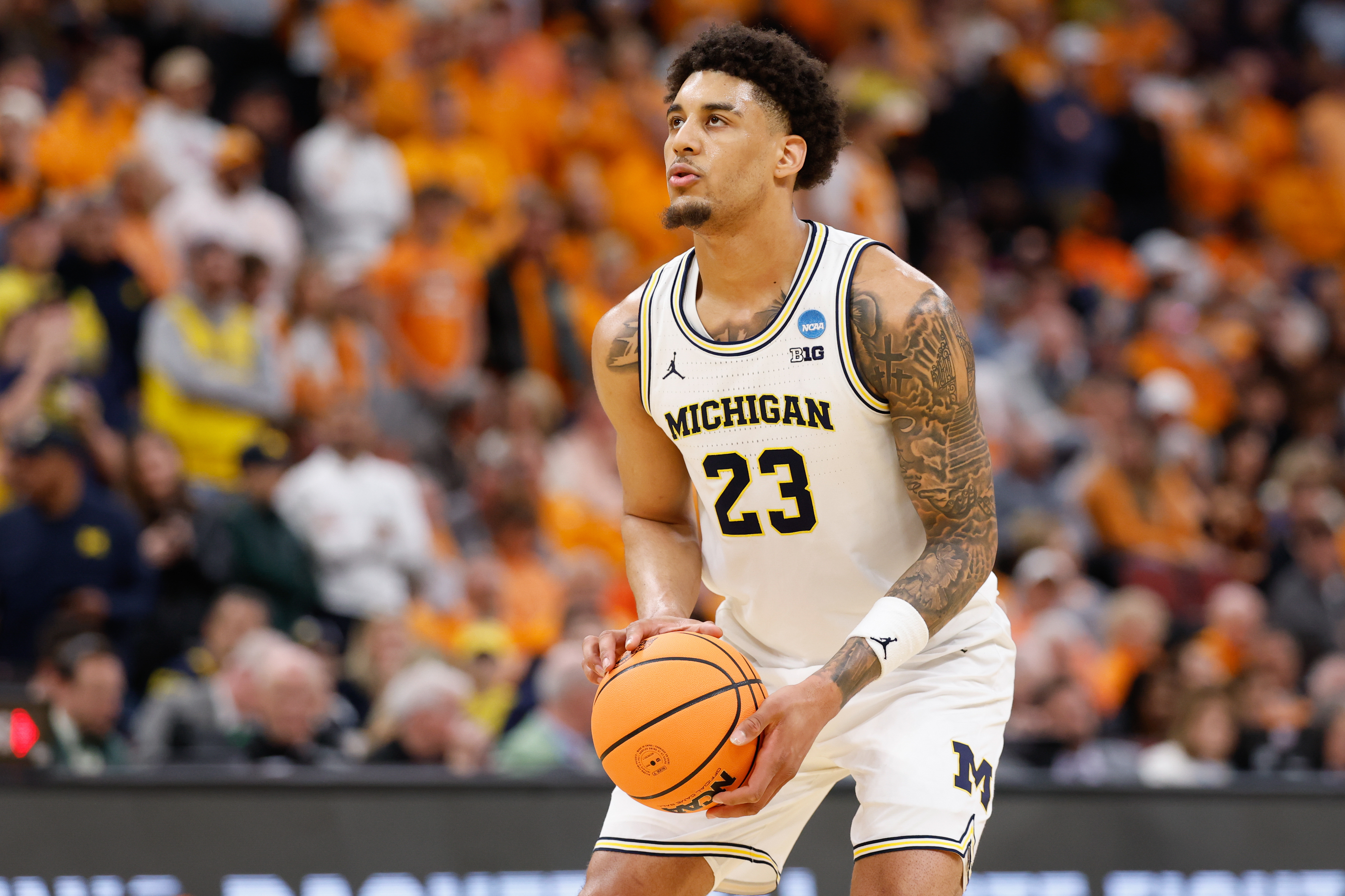 Michigan's Yaxel Lendeborg leads the March Madness MVP odds.