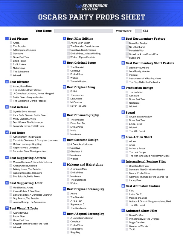 2025 Oscars Prop Sheet Sbr 1