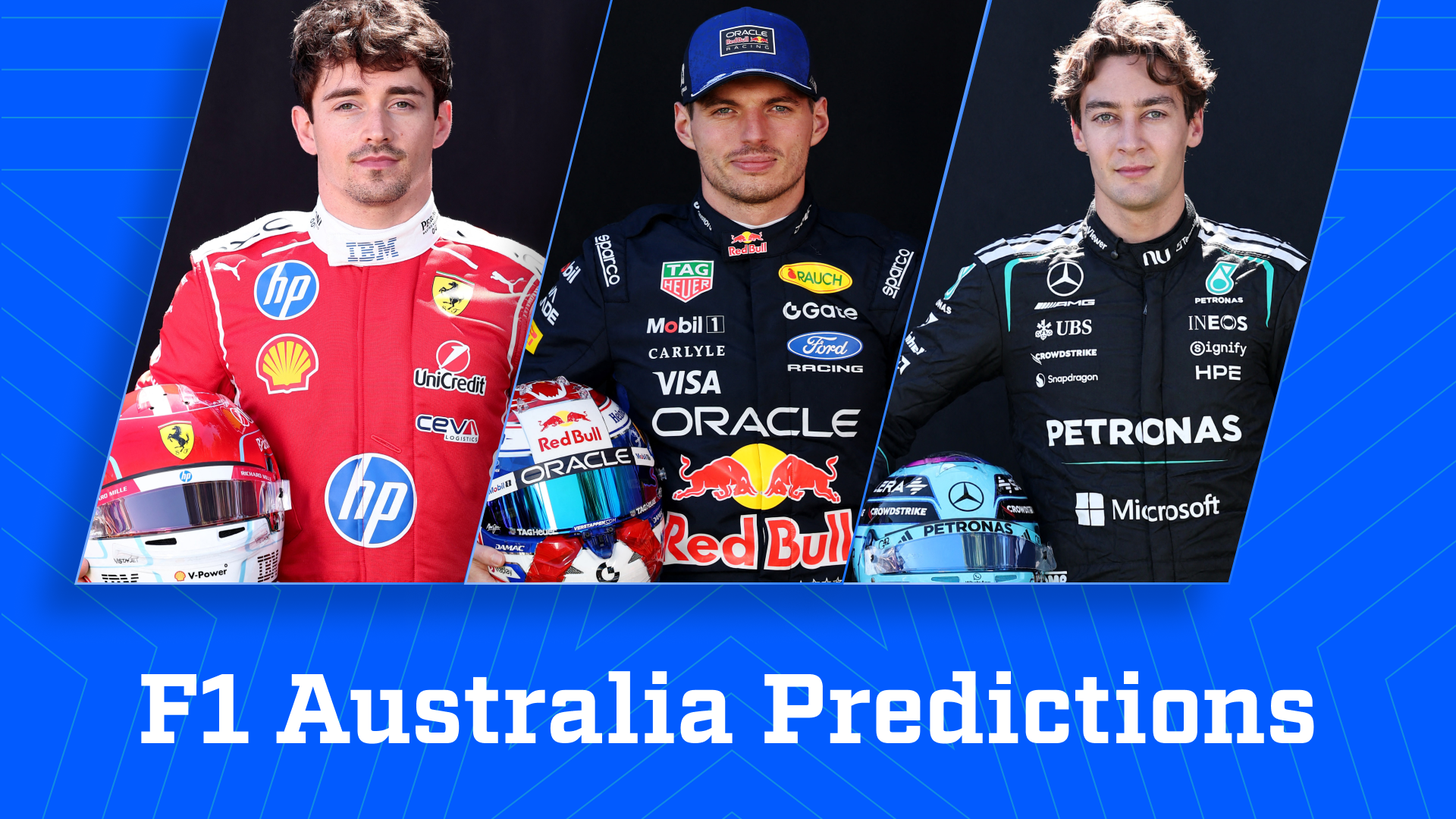 Charles Leclerc, Max Verstappen, and George Russell are among the eight drivers with the shortest odds in our Australian Grand Prix winner predictions.